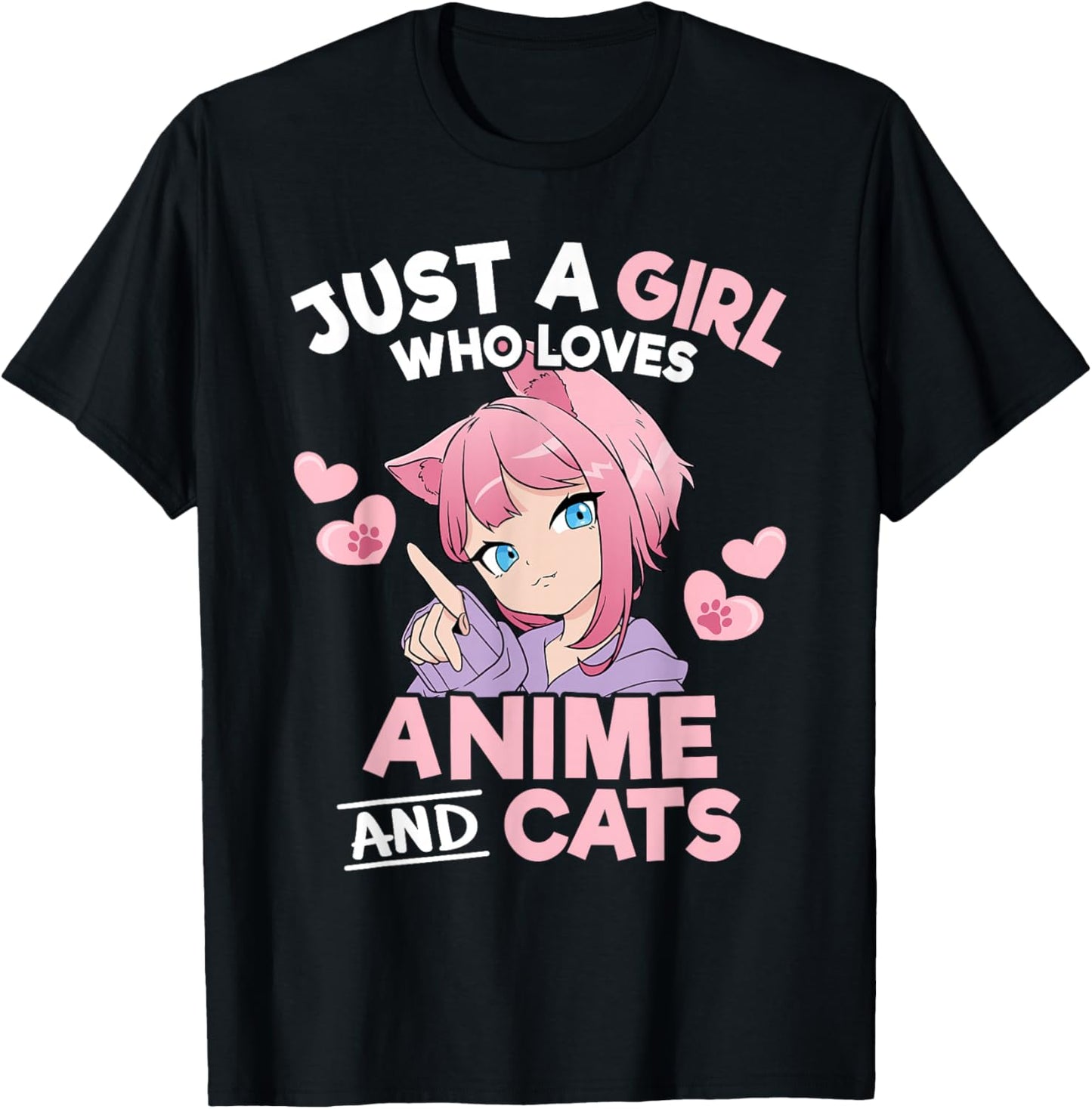 Just A Girl Who Loves Anime And Cats Cute Otaku Manga