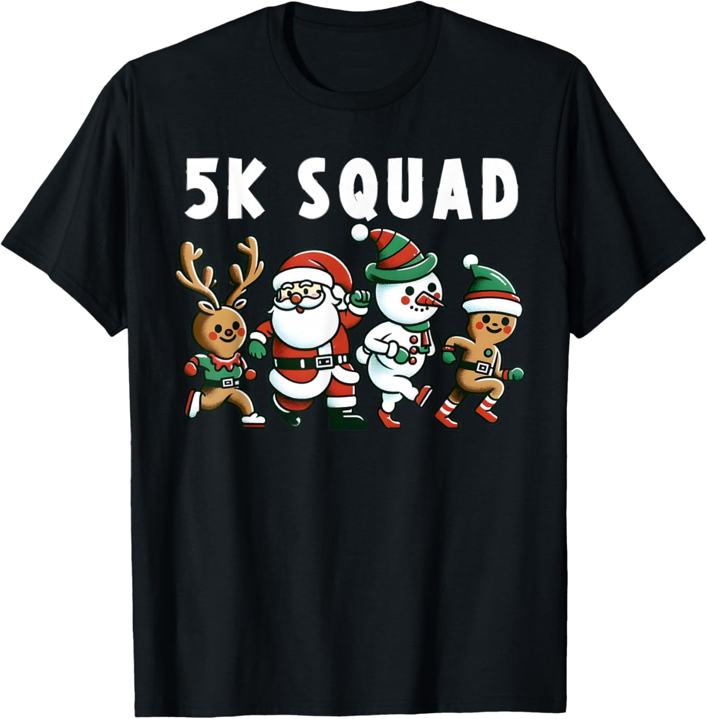 Running Christmas 5k Squad Fun Run Matching X-Mas Runner