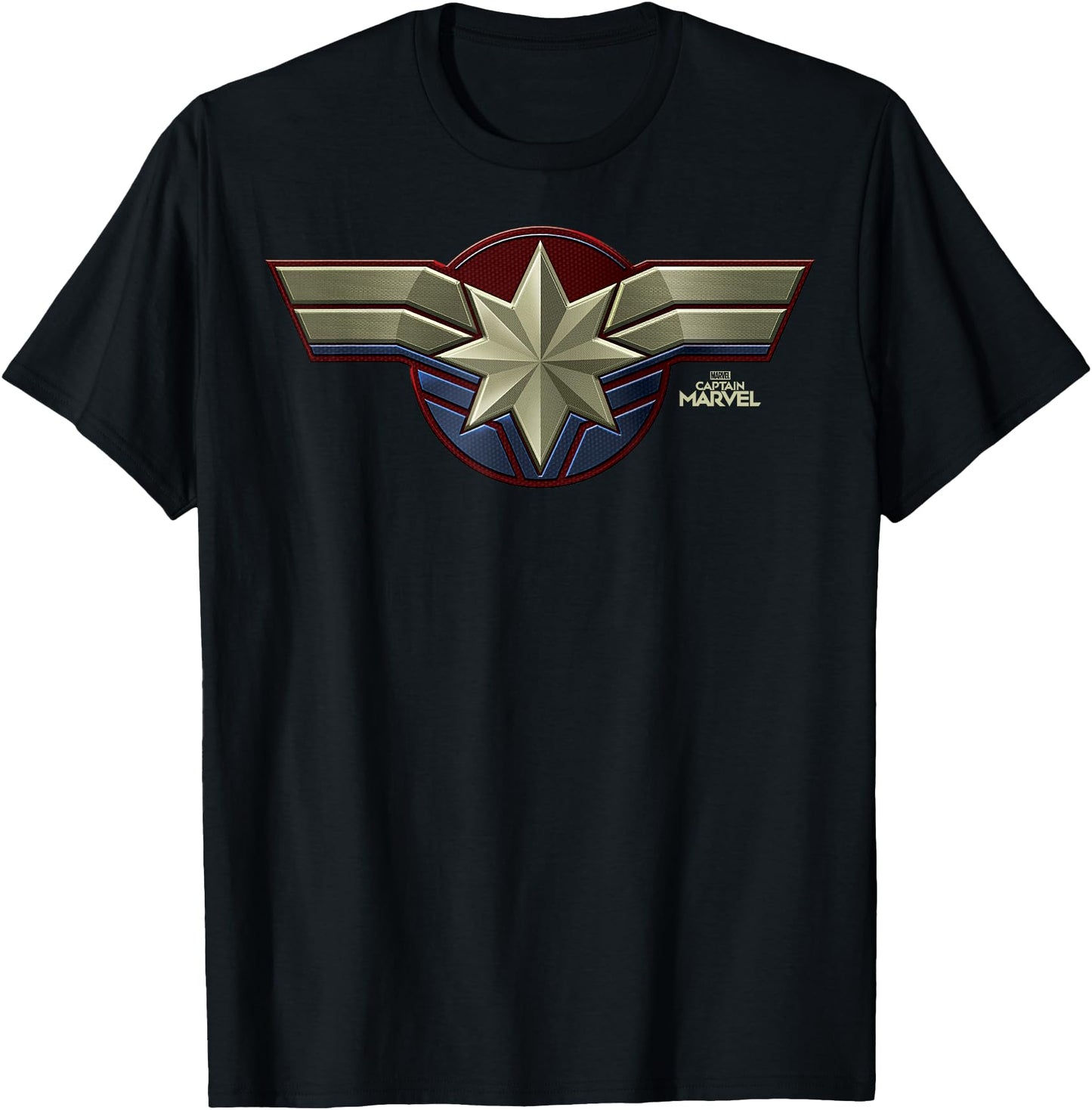 Marvel Captain Marvel Movie Chest Symbol Graphic T-Shirt