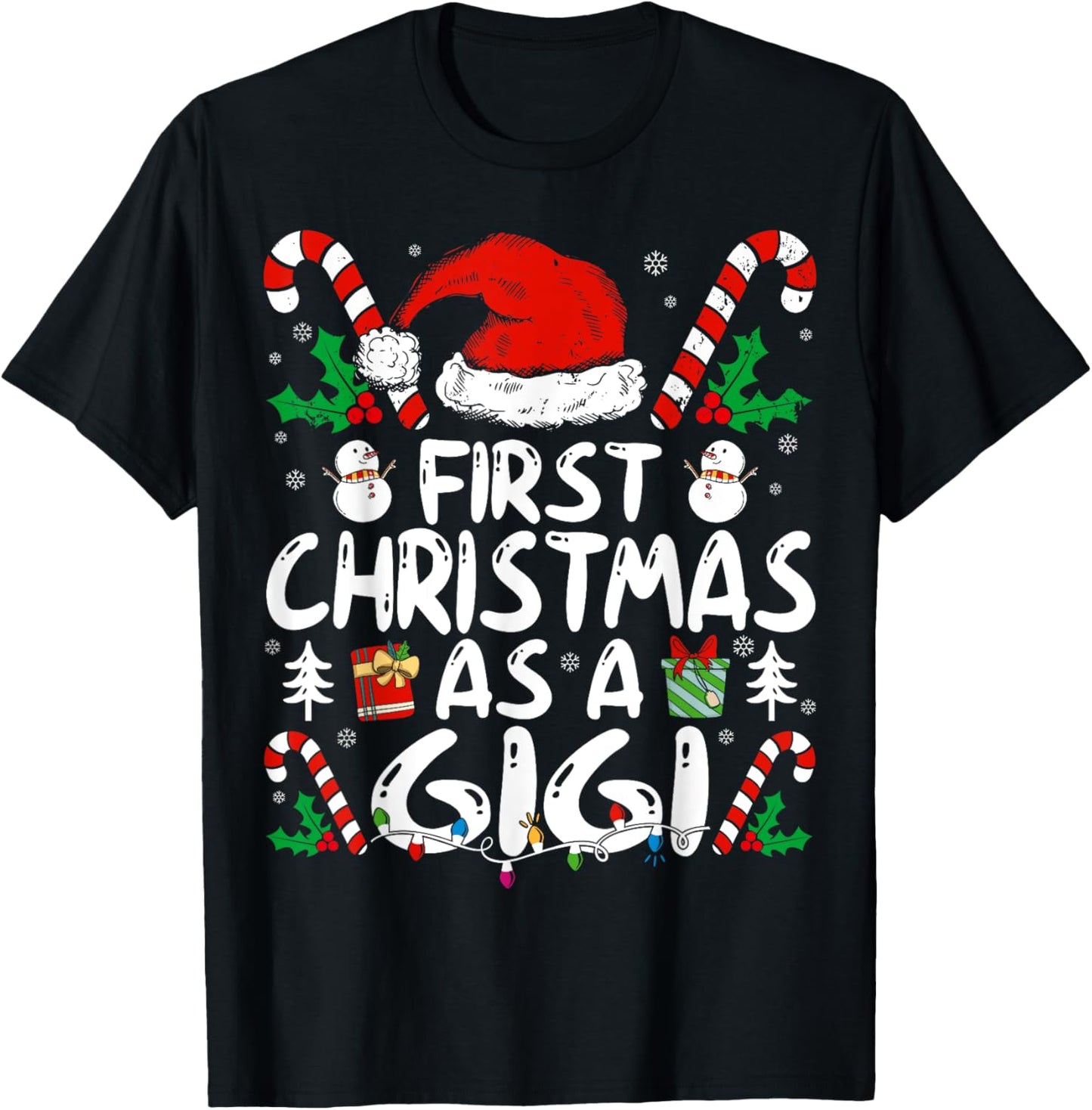 First Christmas As A Gigi Family Matching New Grandma 1st