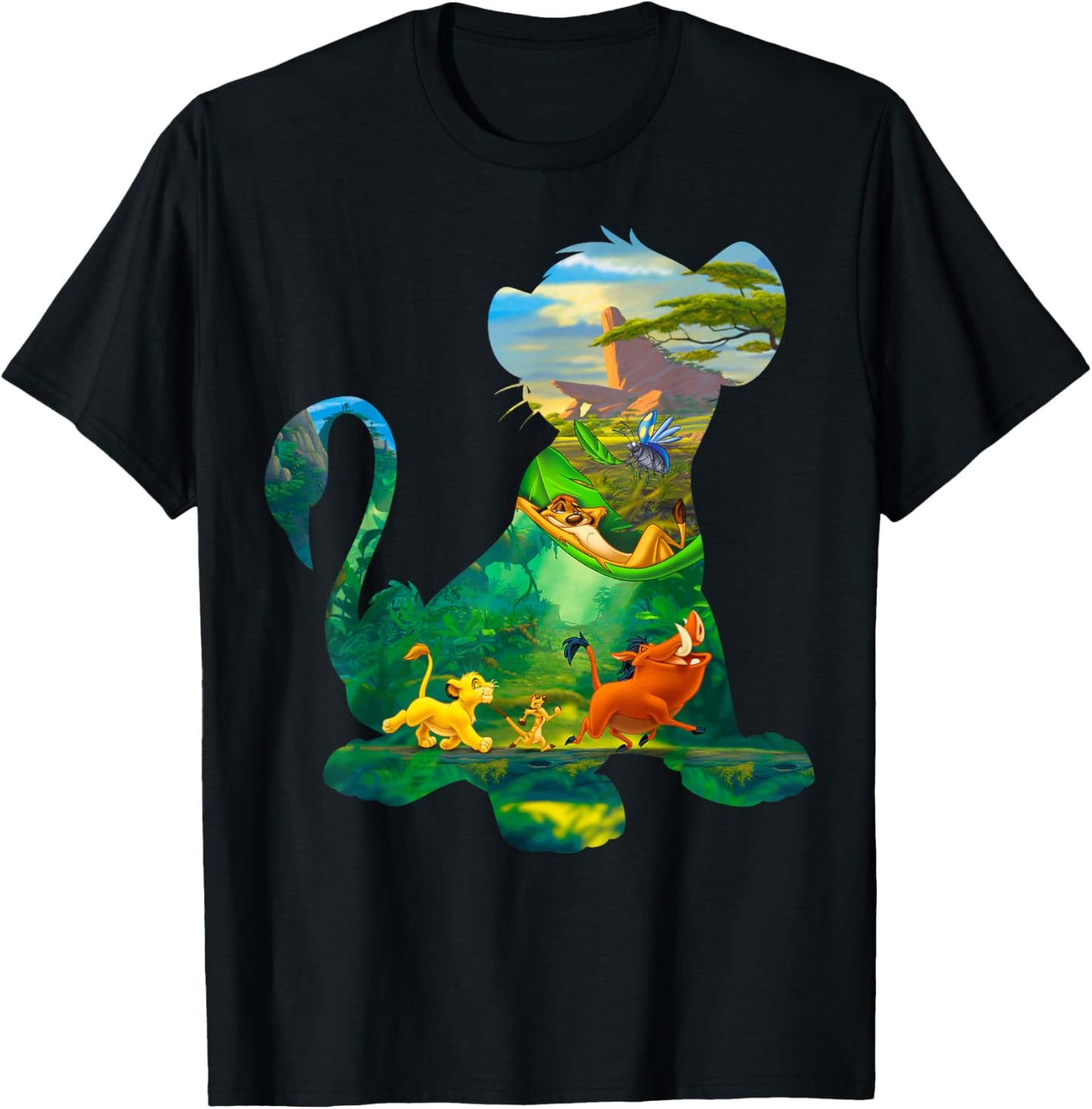 Disney Lion King Simba Silhouette Graphic T-Shirt