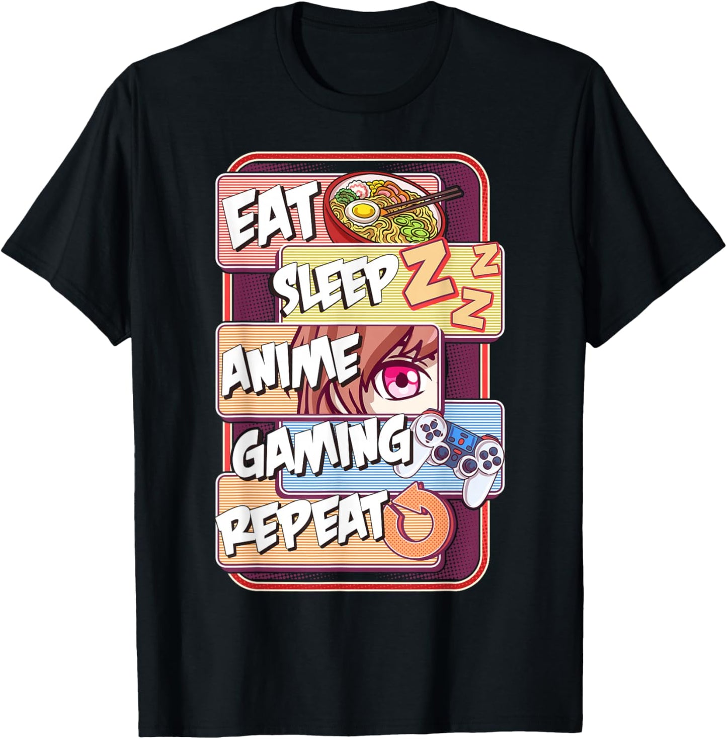 Kawaii Eat Sleep Anime Gaming Repeat