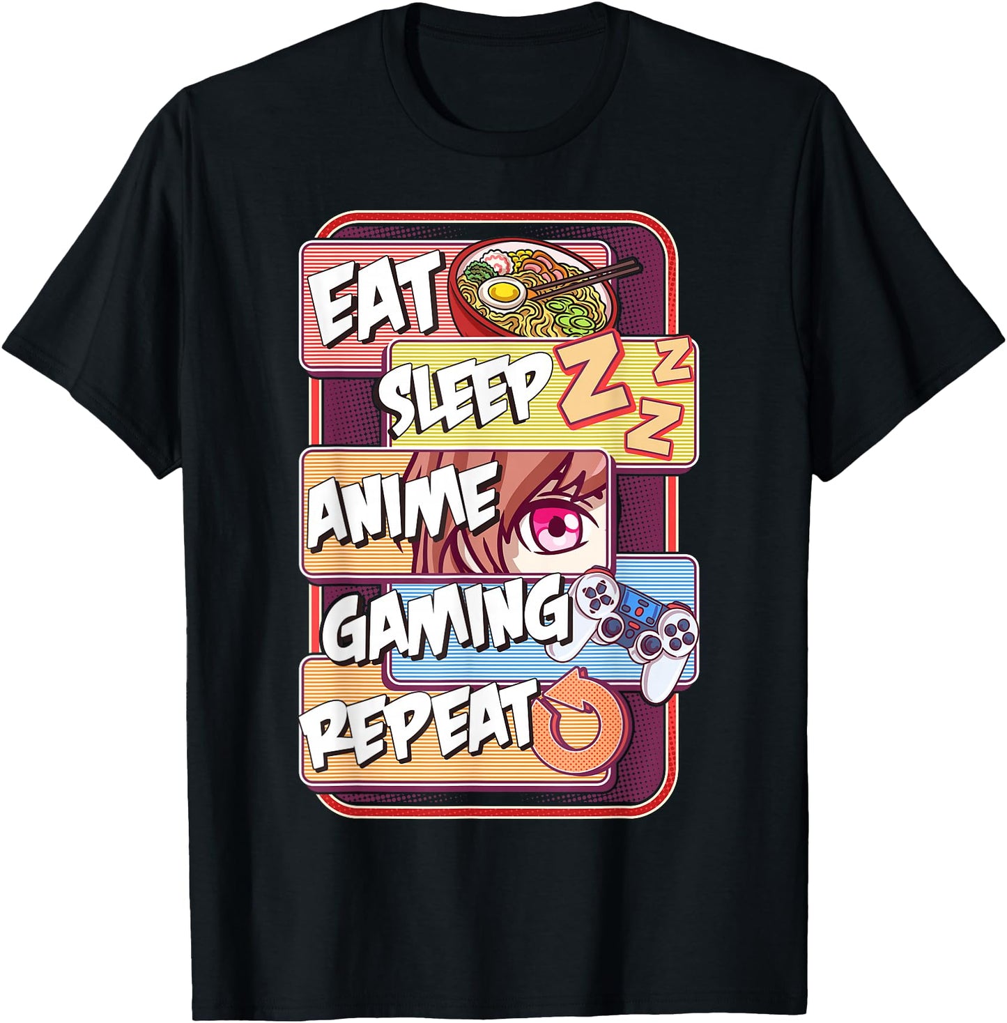Kawaii Eat Sleep Anime Gaming Repeat