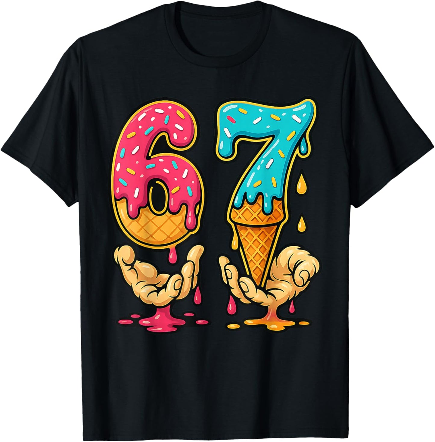 67 Ice Cream Drip Meme Six Seven Gen Alpha Slang Boys Kids