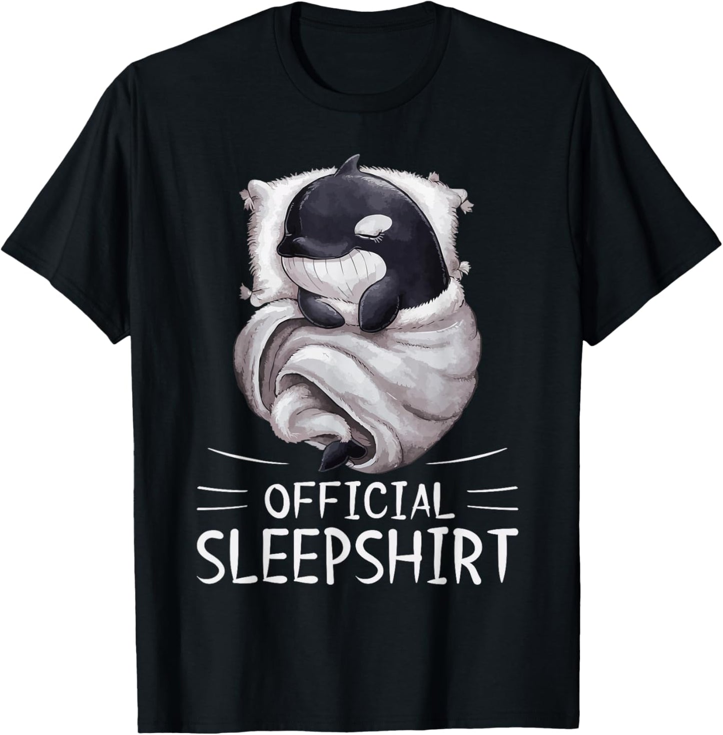 Orca Whale Animal Official Sleepshirt Pajamas Nightgown T-Shirt