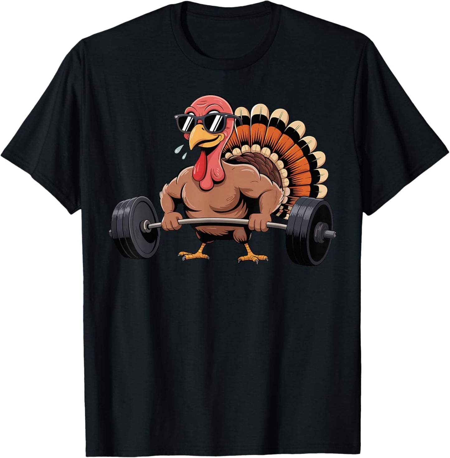 Thanksgiving Workout Turkey Barbell Lift Gym Men Women