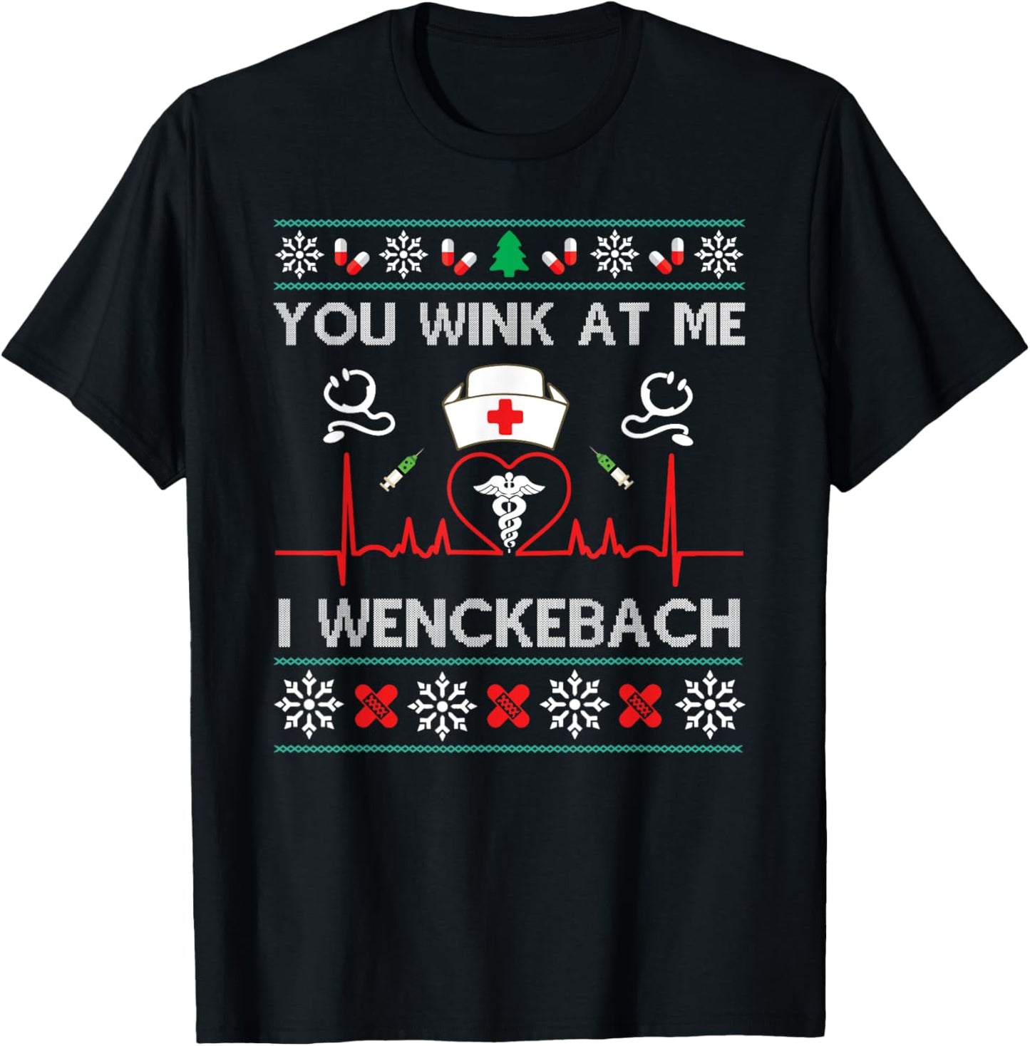 You Wink At Me I Wenckebach Nurse Ugly Sweater Funny Xmas