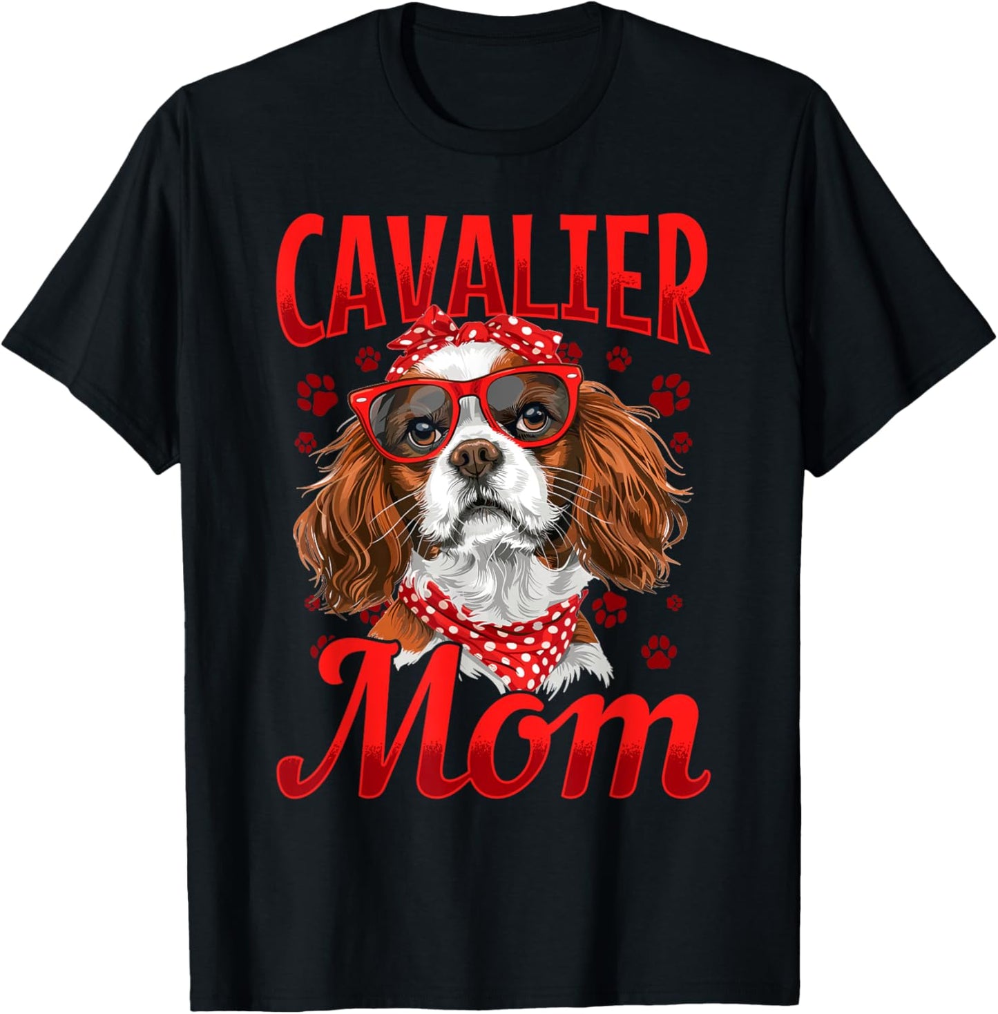Cavalier King Charles Spaniel Dog Breed Cavalier Mom T-Shirt for Men Women Kids