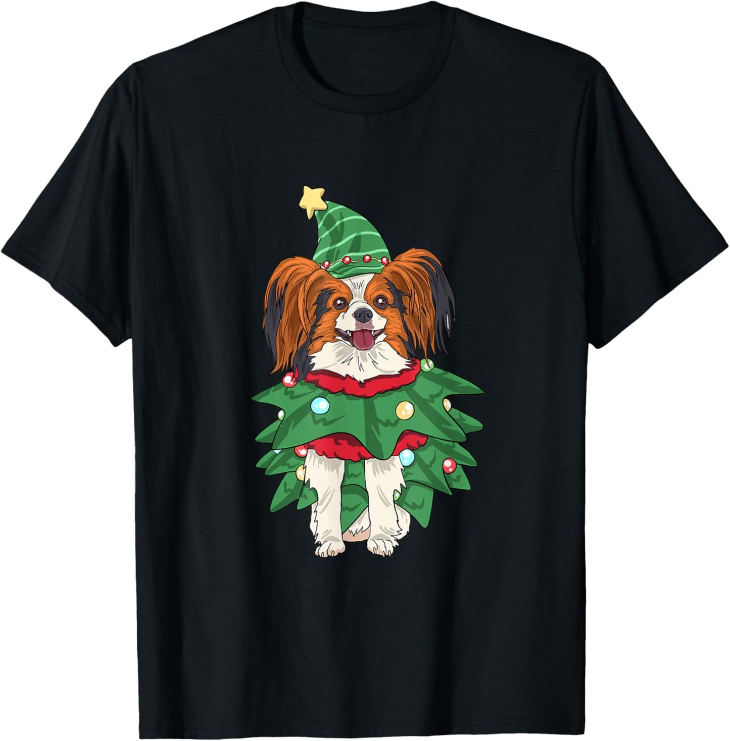 Papillon Dog Christmas Shirt Xmas Puppy Pet Papillon Lover