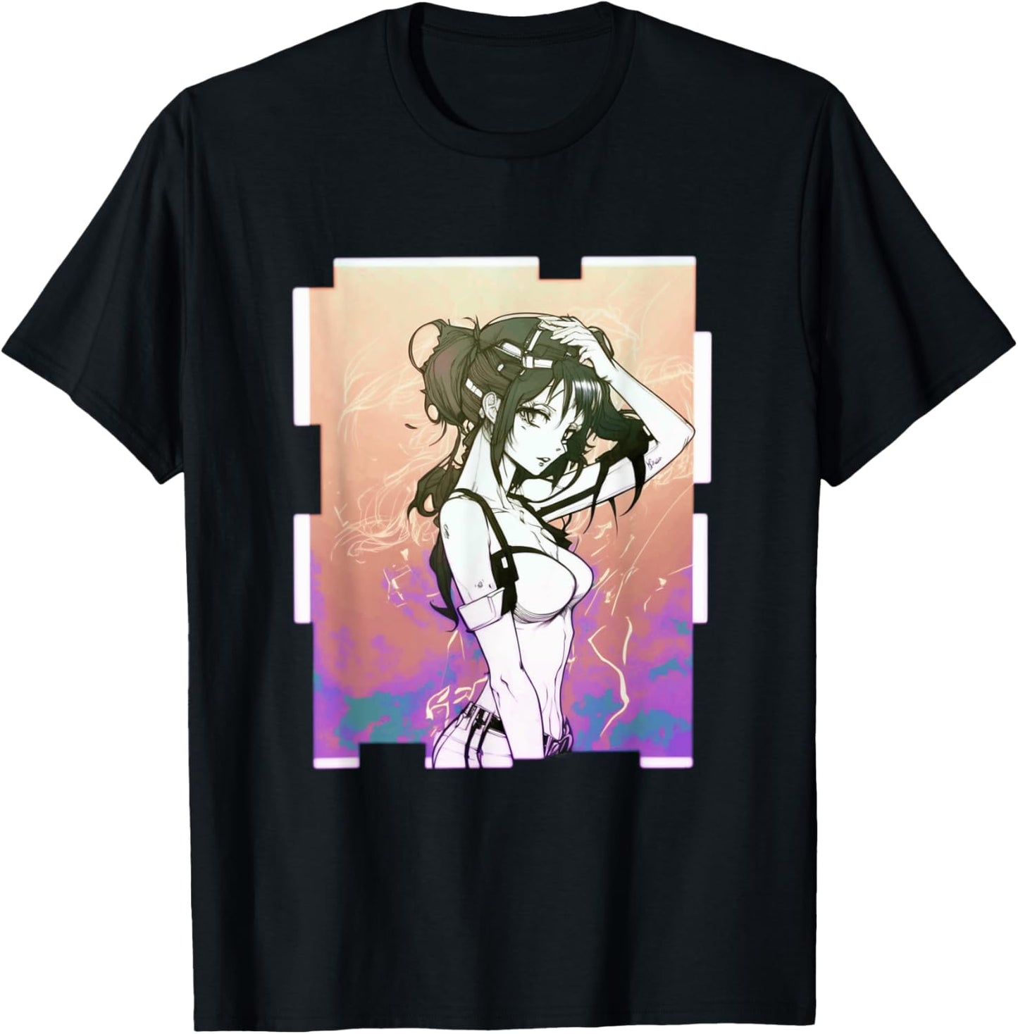 Edgy Aesthetic Sad Girl Sad Boy Egirl Eboy Tees Anime Girl Waifu Japan Culture Art Japanese Aesthetic Otaku