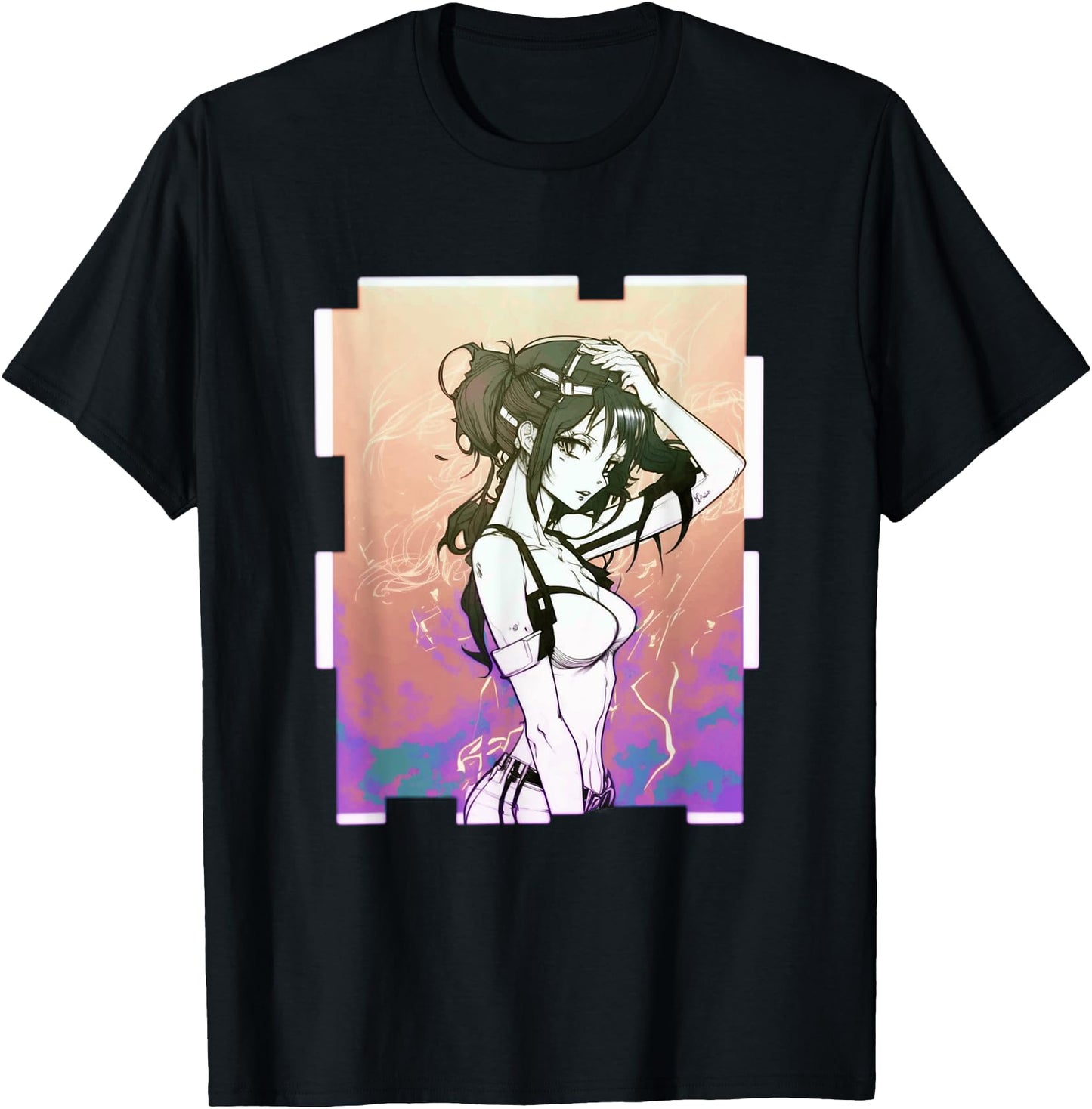 Edgy Aesthetic Sad Girl Sad Boy Egirl Eboy Tees Anime Girl Waifu Japan Culture Art Japanese Aesthetic Otaku