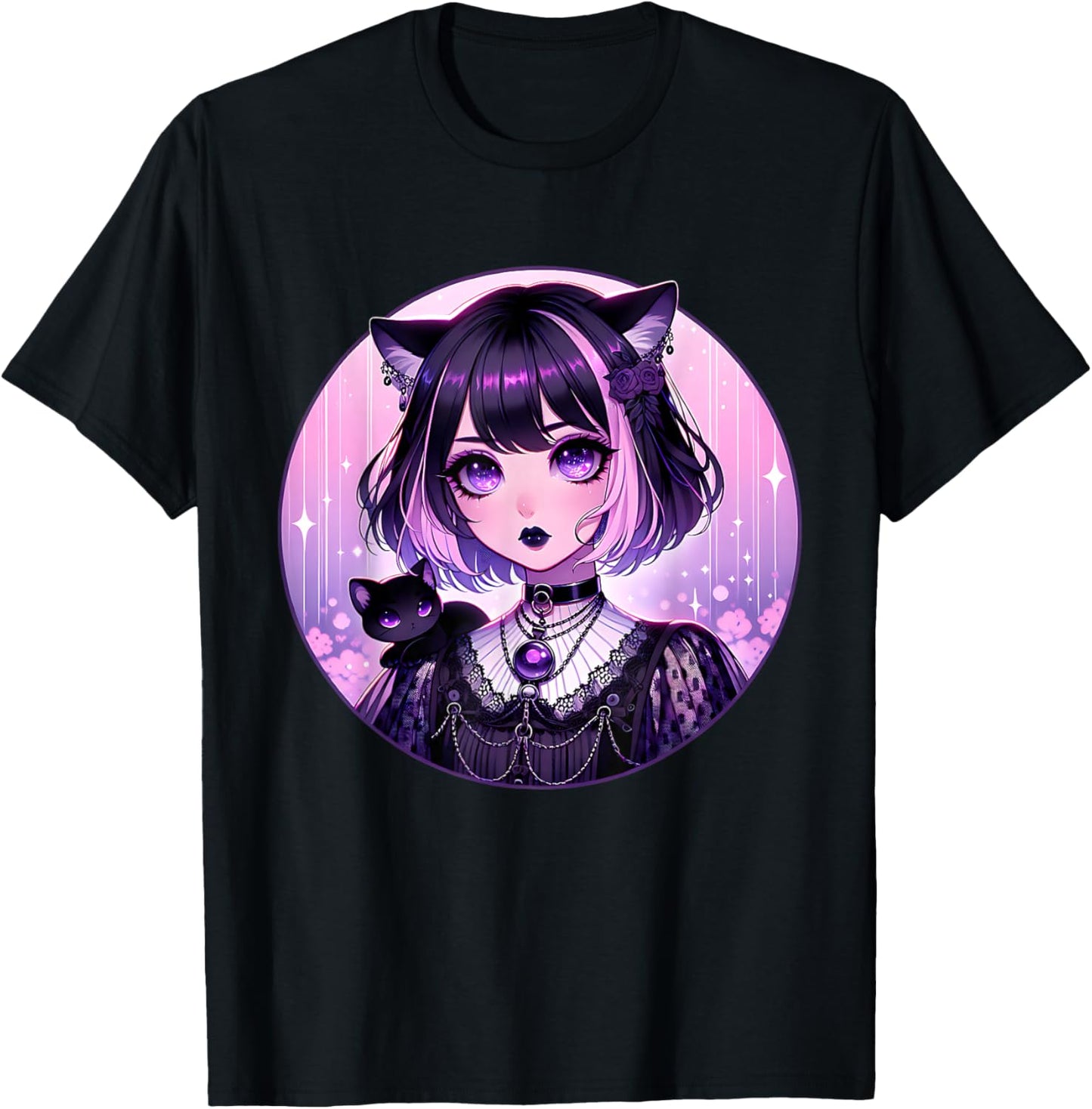Japanese Gothic Kawaii Anime Pastel Goth Emo Witchy Cat Girl