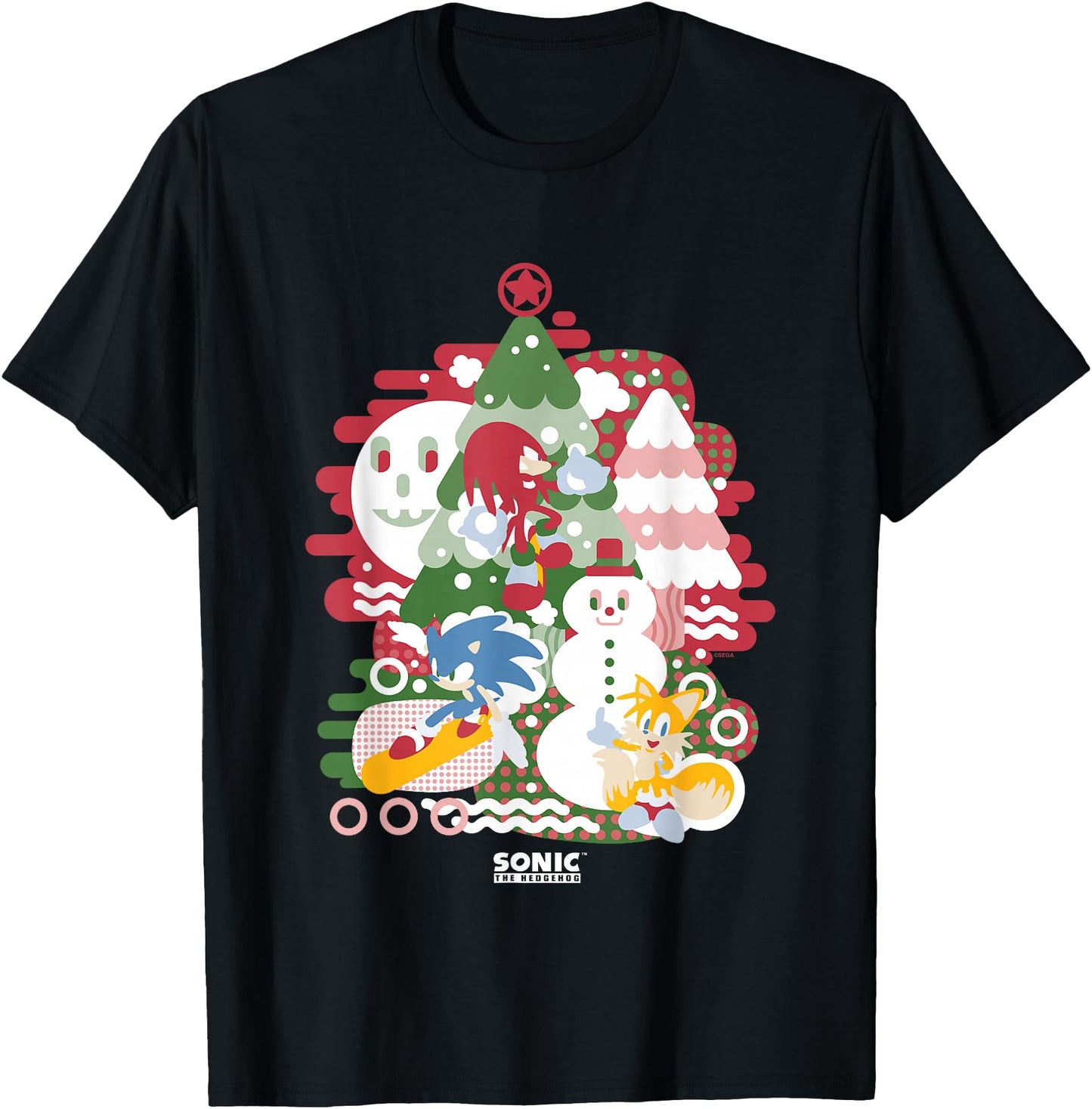 Sonic The Hedgehog Christmas Sonic & Friends Enjoying Winter