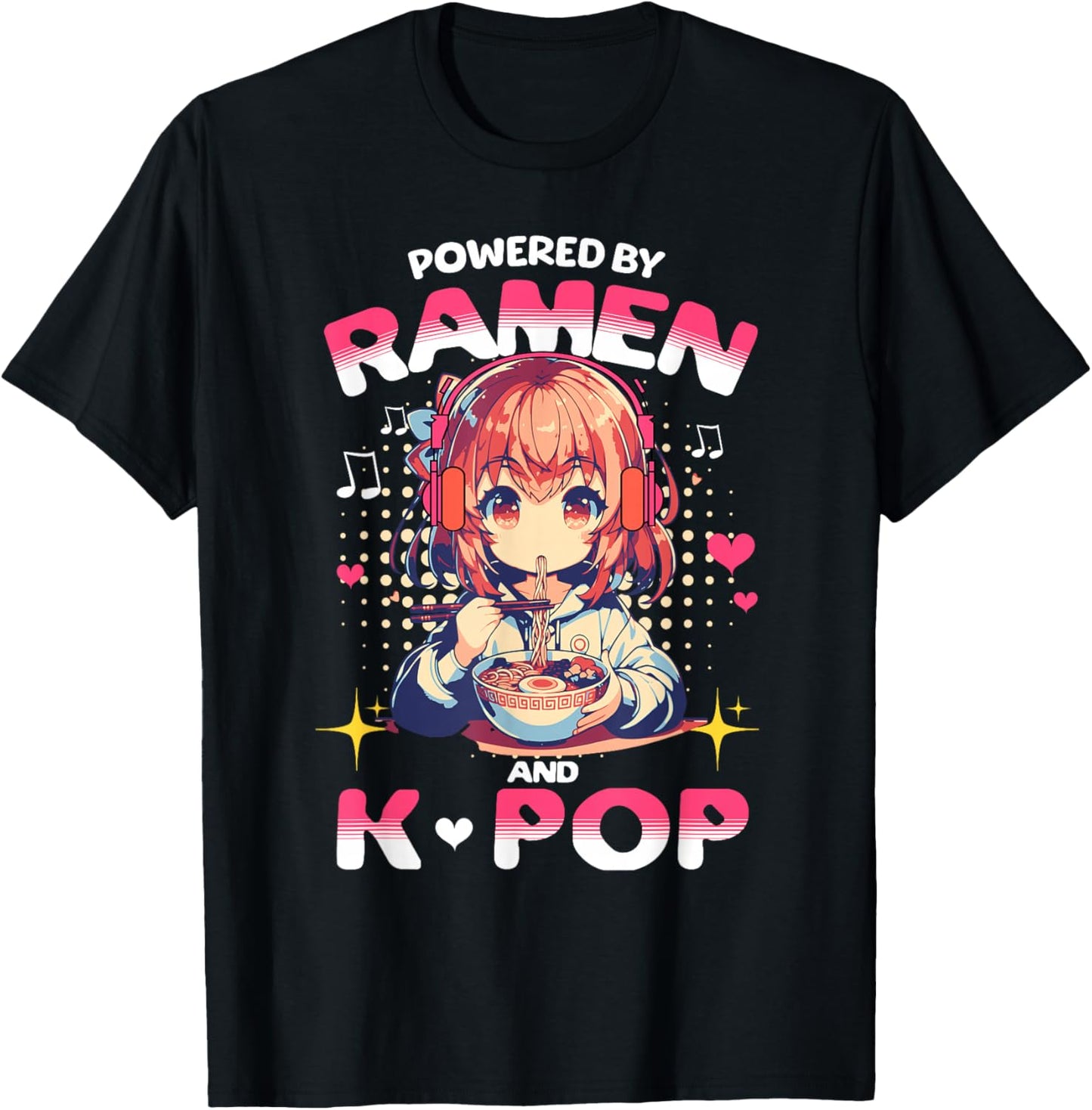 Powered by Ramen and K Pop Funny Anime Korean Music Manga