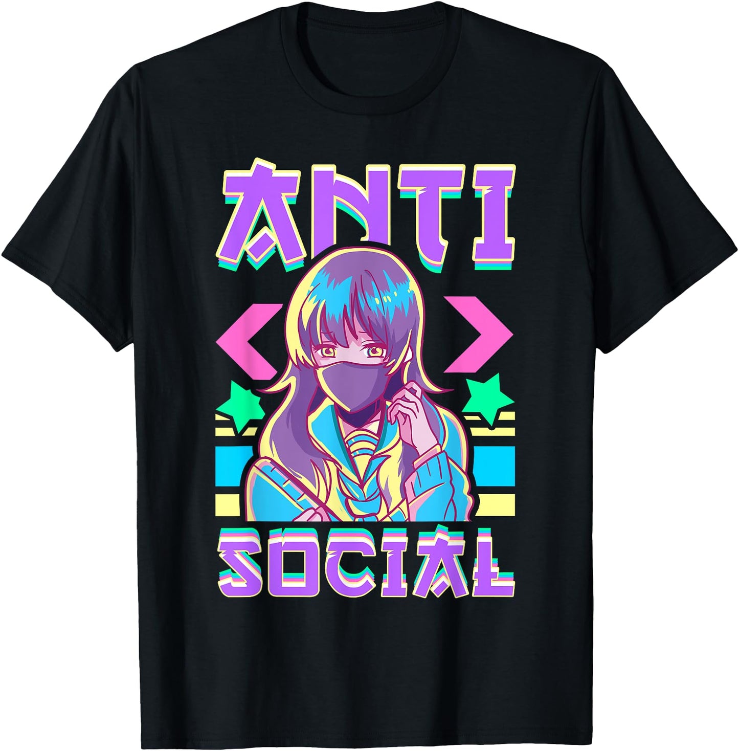 Cute Anti Social Vaporwave Anime Girl Japanese Antisocial