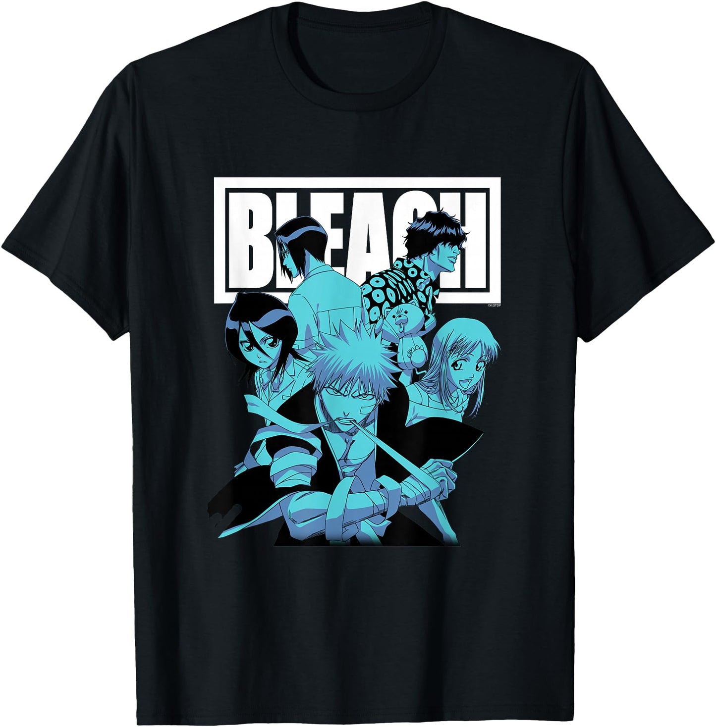 Bleach Characters with Block Logo Anime