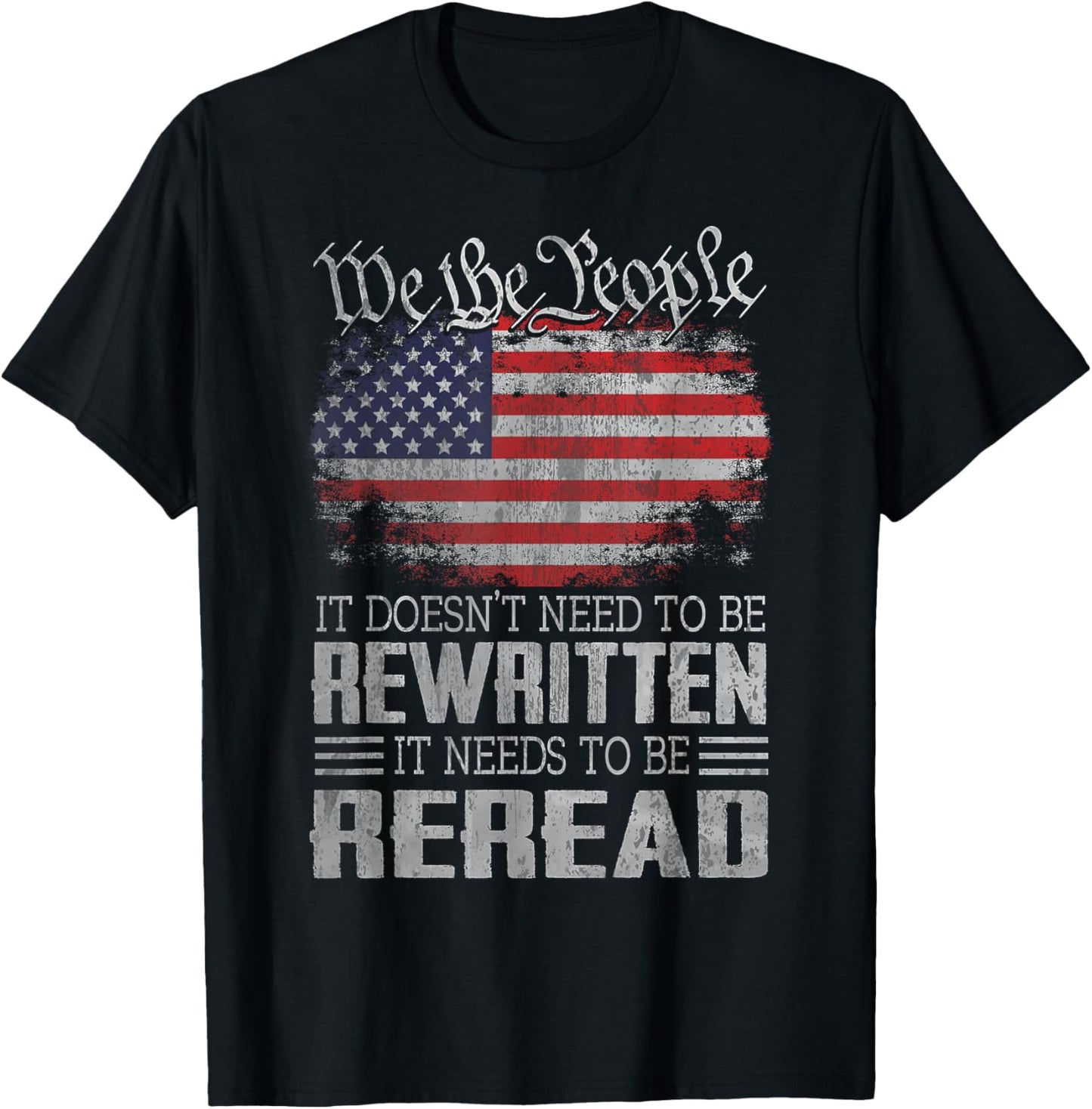 US Flag Constitution of the USA Needs To Be Reread