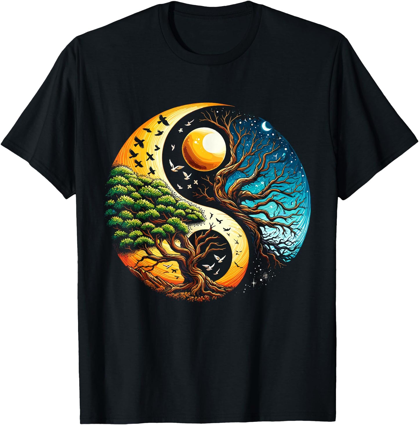 Yin Yang Tree Japanese Buddhist
