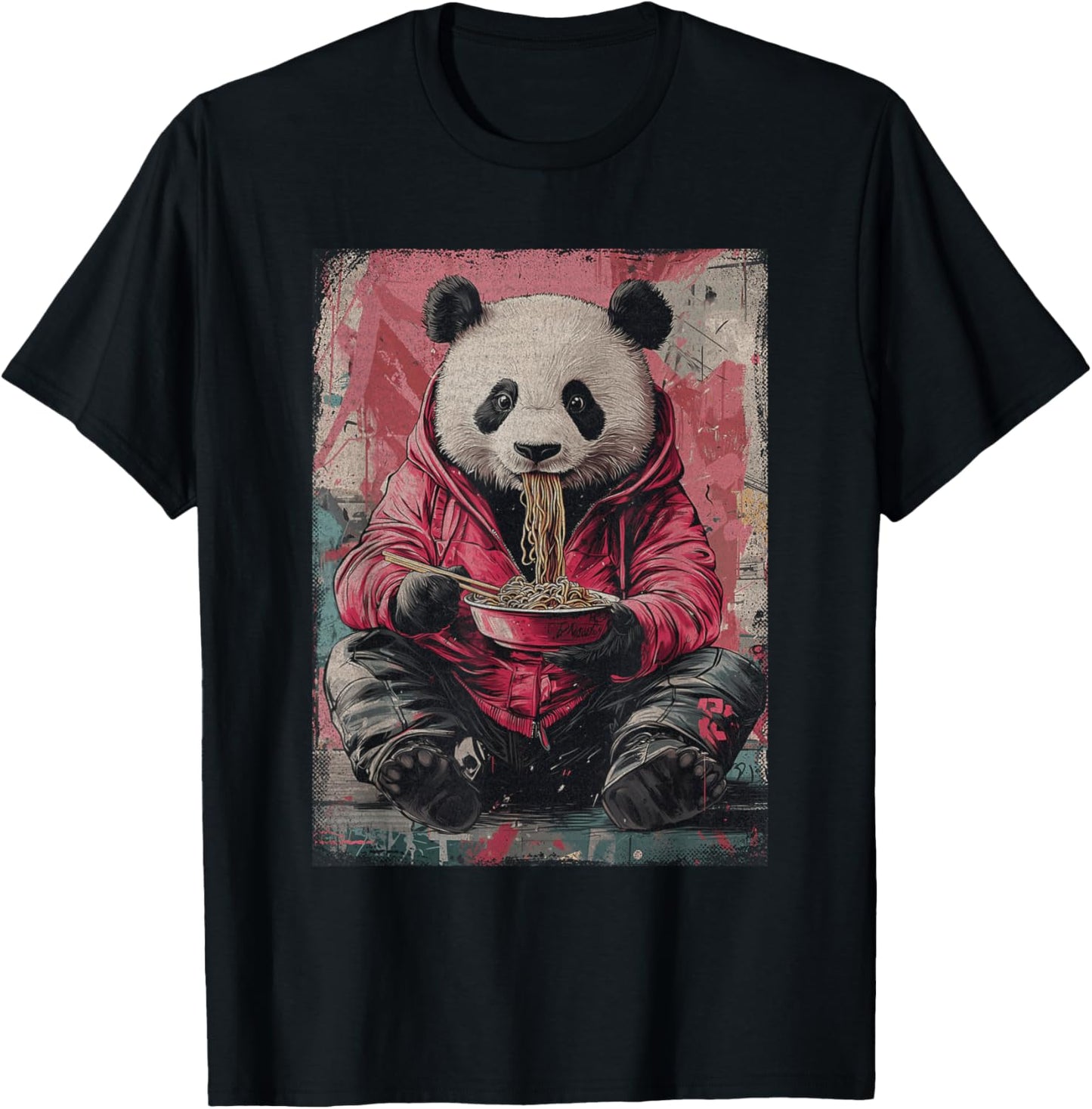 Cyberpunk Ramen Panda Y2K Manga Anime Japanese Streetwear