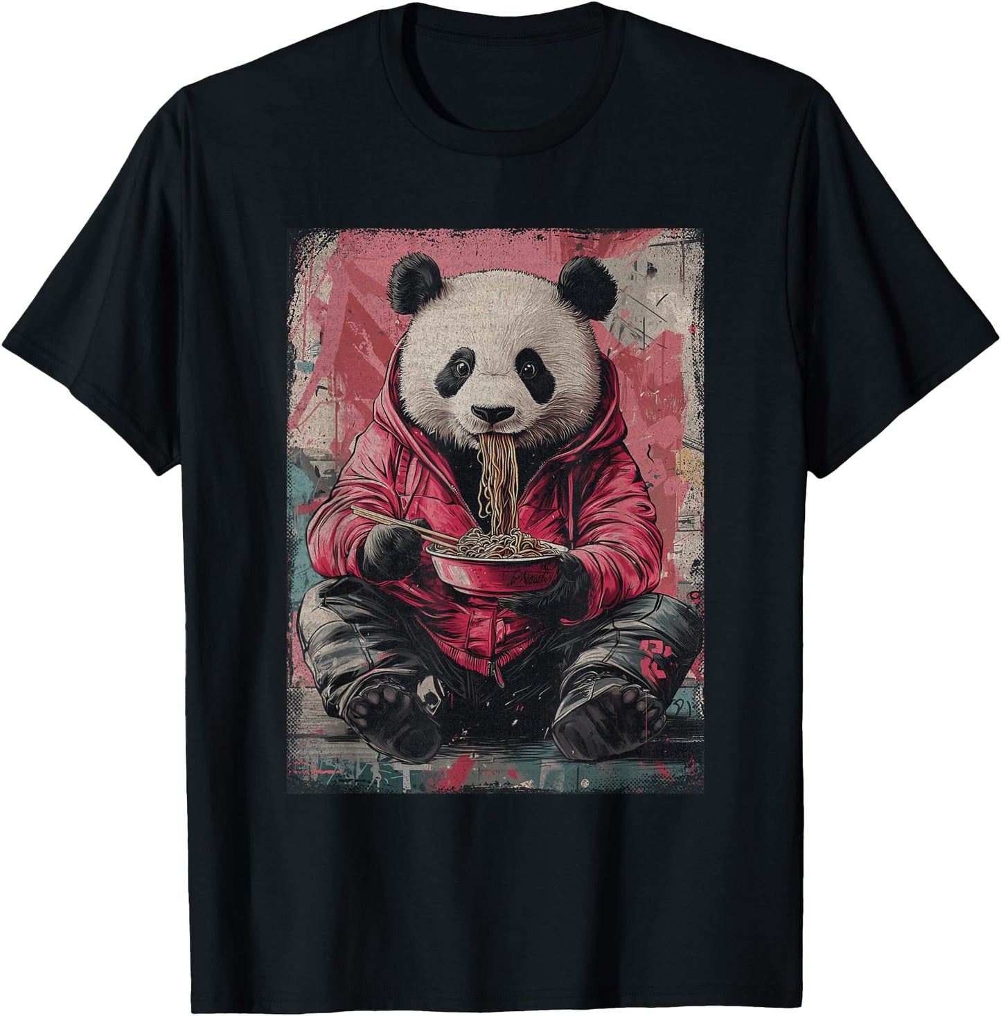 Cyberpunk Ramen Panda Y2K Manga Anime Japanese Streetwear