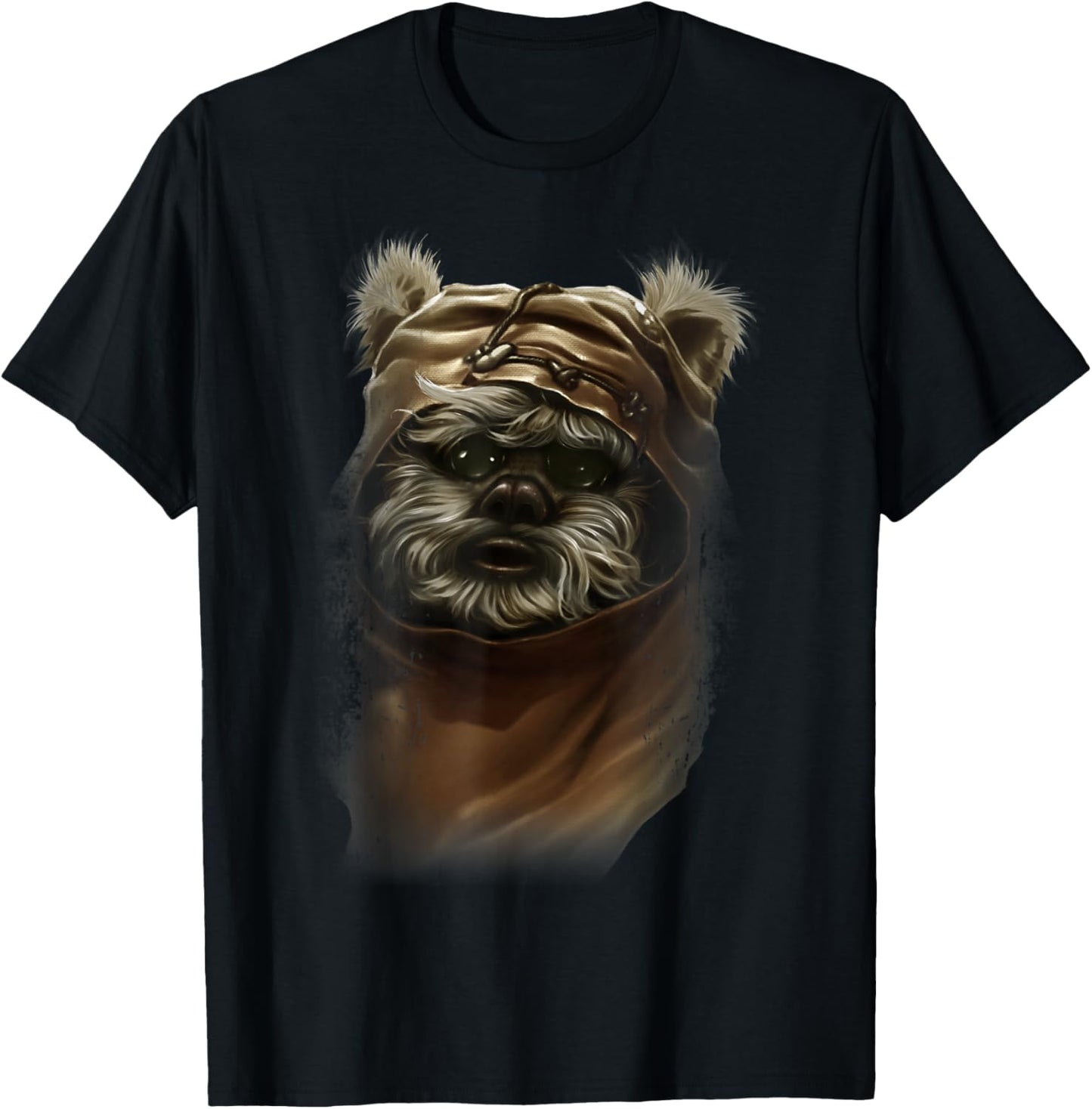 Star Wars Wicket Ewok Portrait Painting Graphic T-Shirt