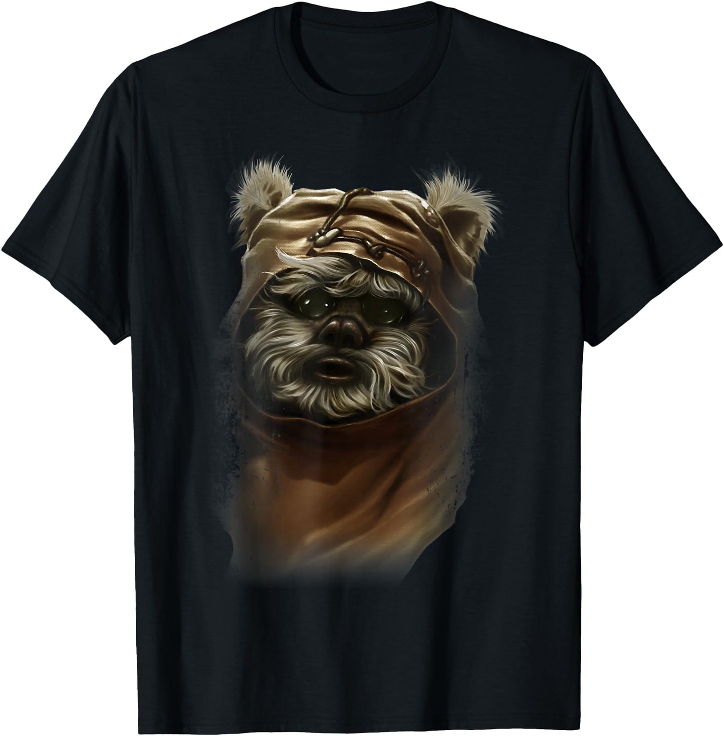 Star Wars Wicket Ewok Portrait Painting Graphic T-Shirt