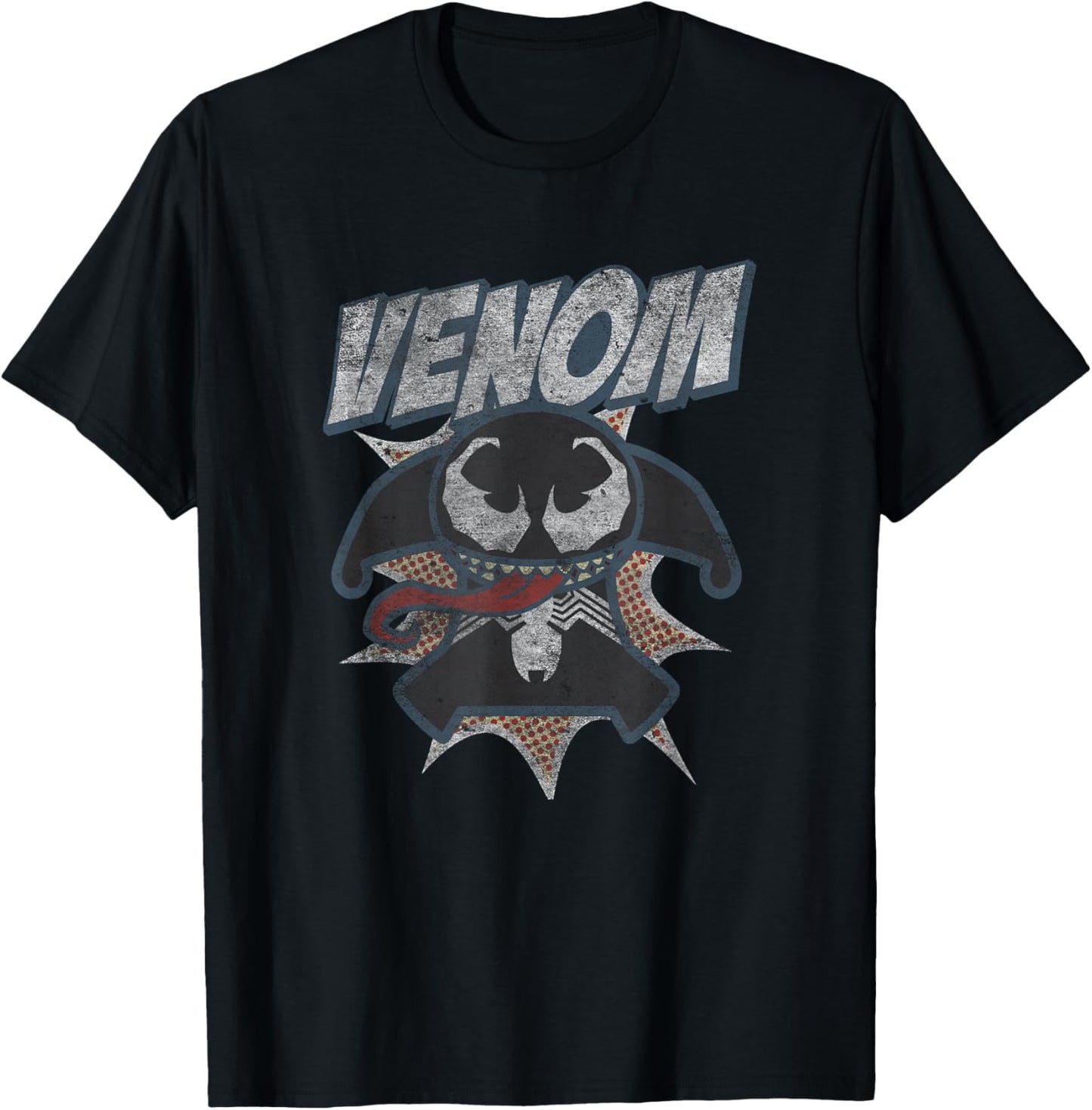 Marvel Kawaii Chibi Venom Epic Pose Distressed Portrait