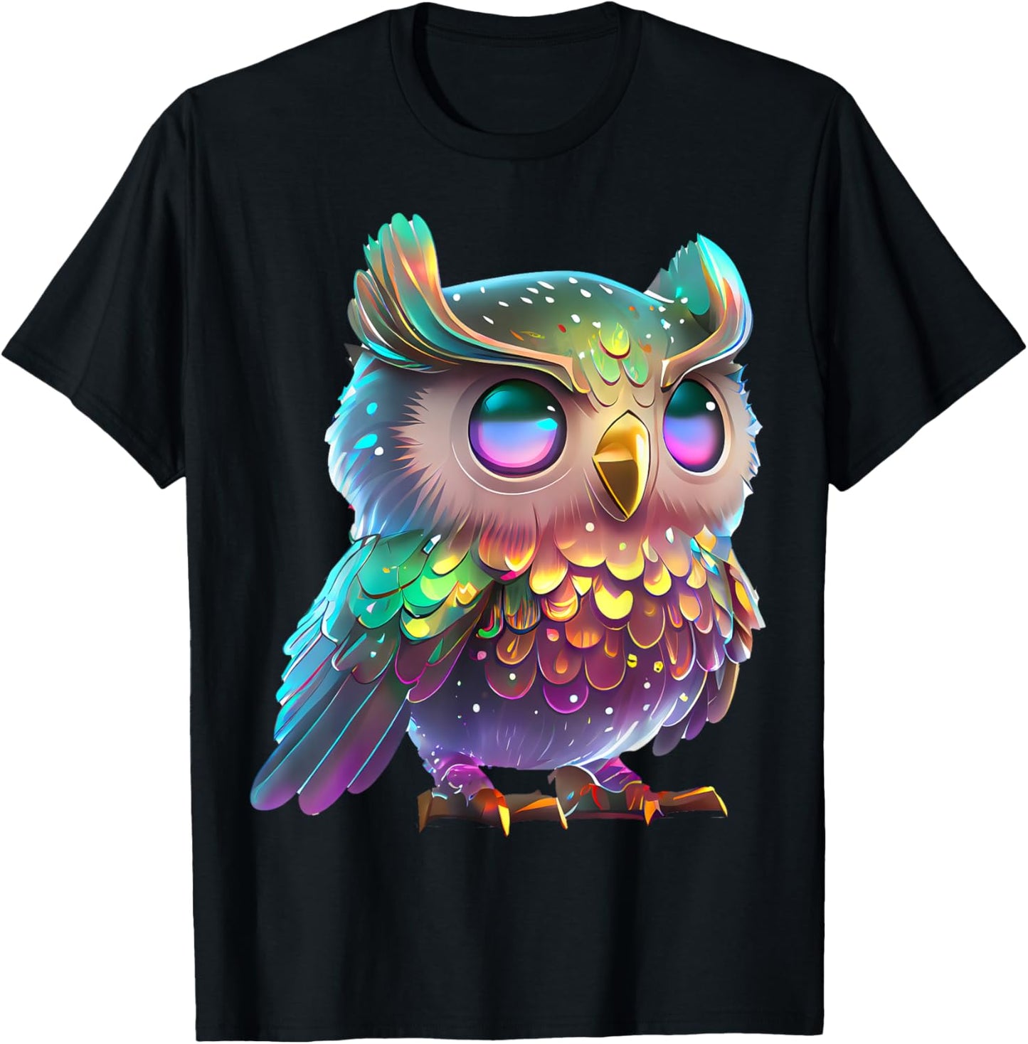 Colorful Cute Chibi Owl Graphic