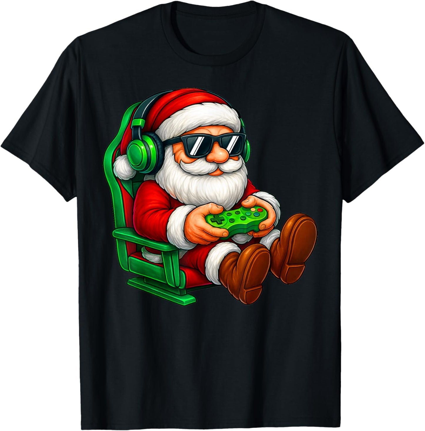 Funny Santa Gaming Gamer Pajamas Pjs Christmas Xmas Boy Kid
