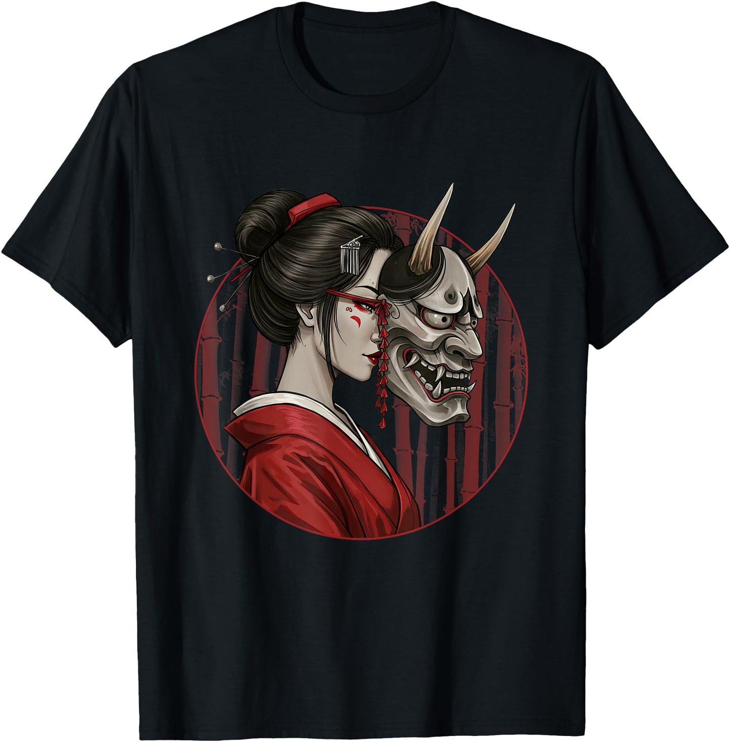 Geisha Hannya Noh mask Oni Aesthetics Japanese graphics