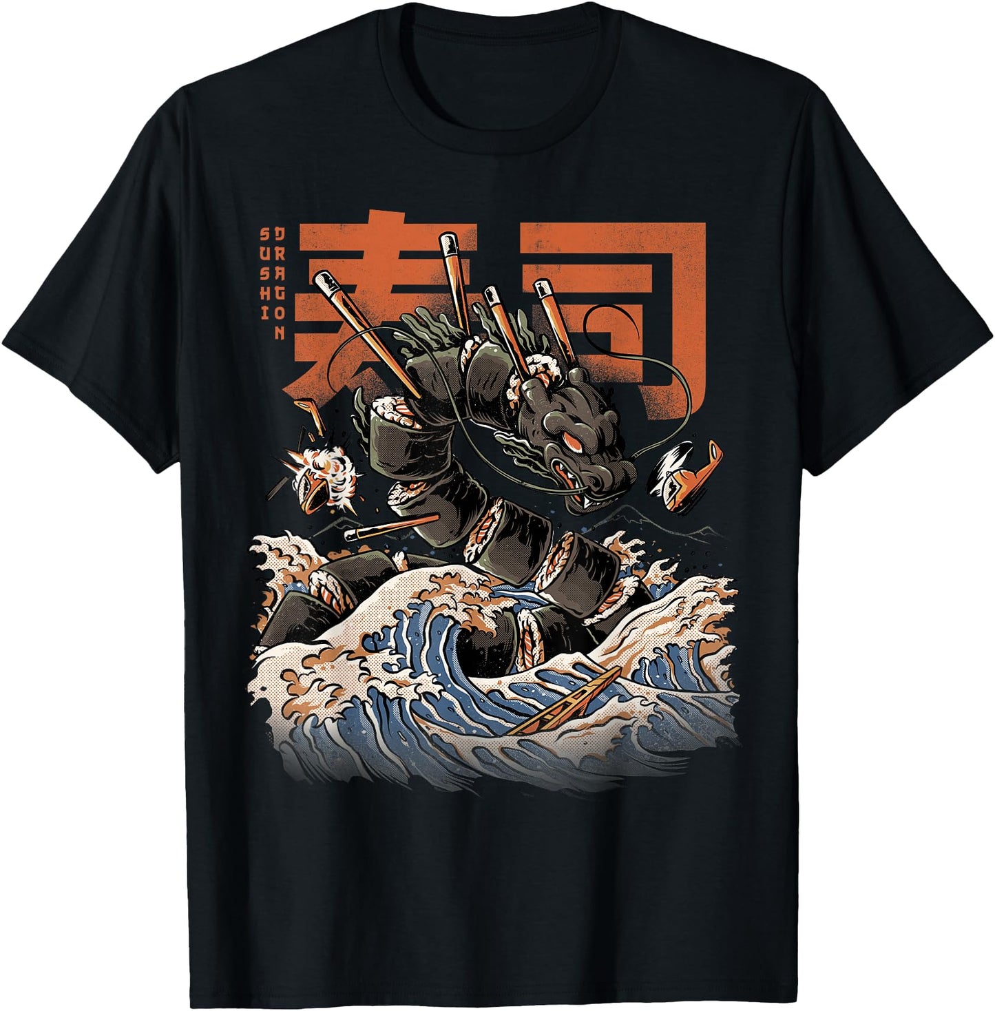 Great Sushi Dragon Japanese Food Kawaii Dragon Anime