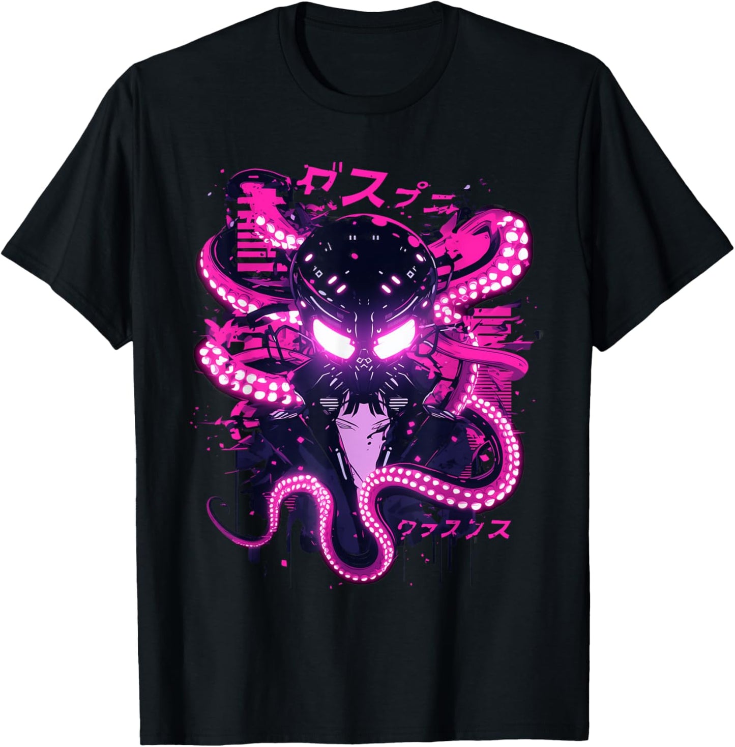 Cyberpunk Octopus Weirdcore Gothic Occult Anime Dark Horror