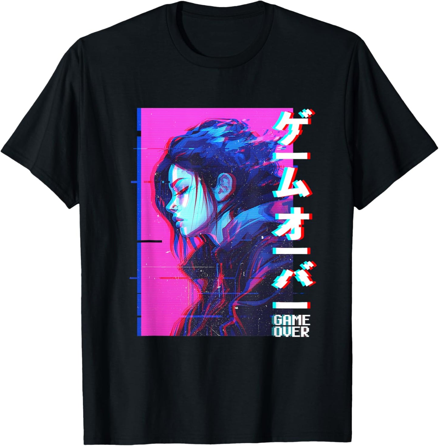 Sad Japanese Anime Girl Game Over Vaporwave Aesthetic