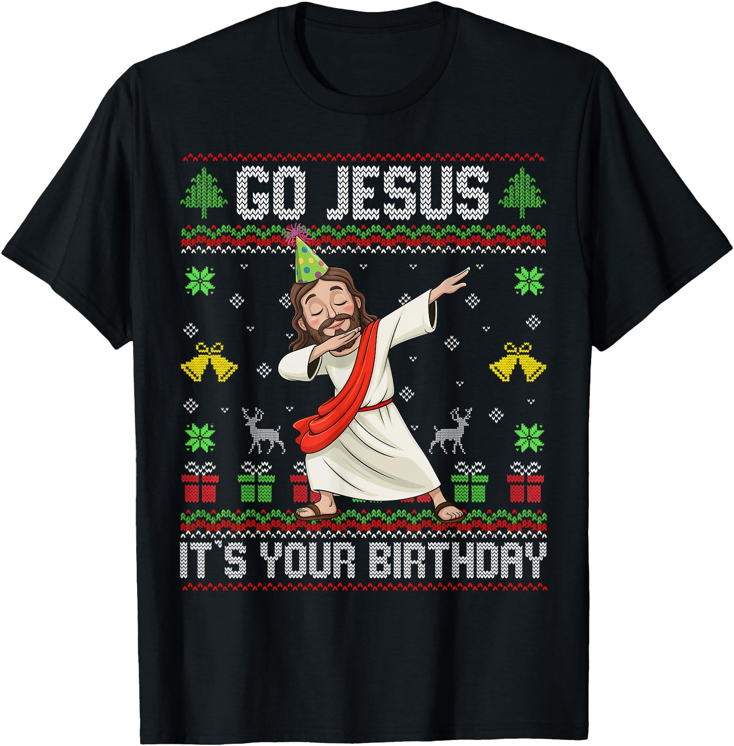 Go Jesus It's Your Birthday Ugly Christmas Sweater Christian