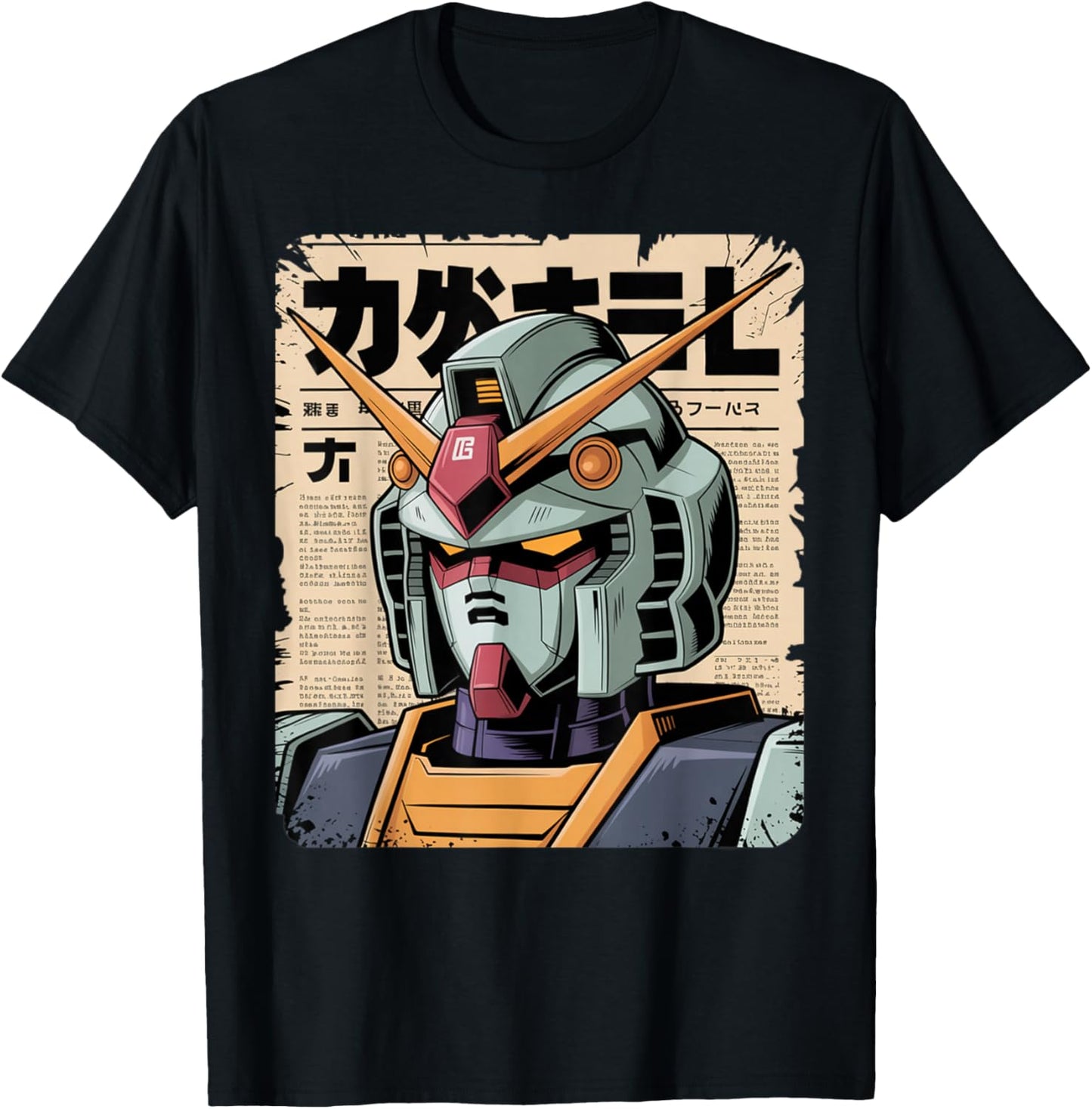 Vintage Japanese Mecha Robot Head Art Anime Men Boys Kids