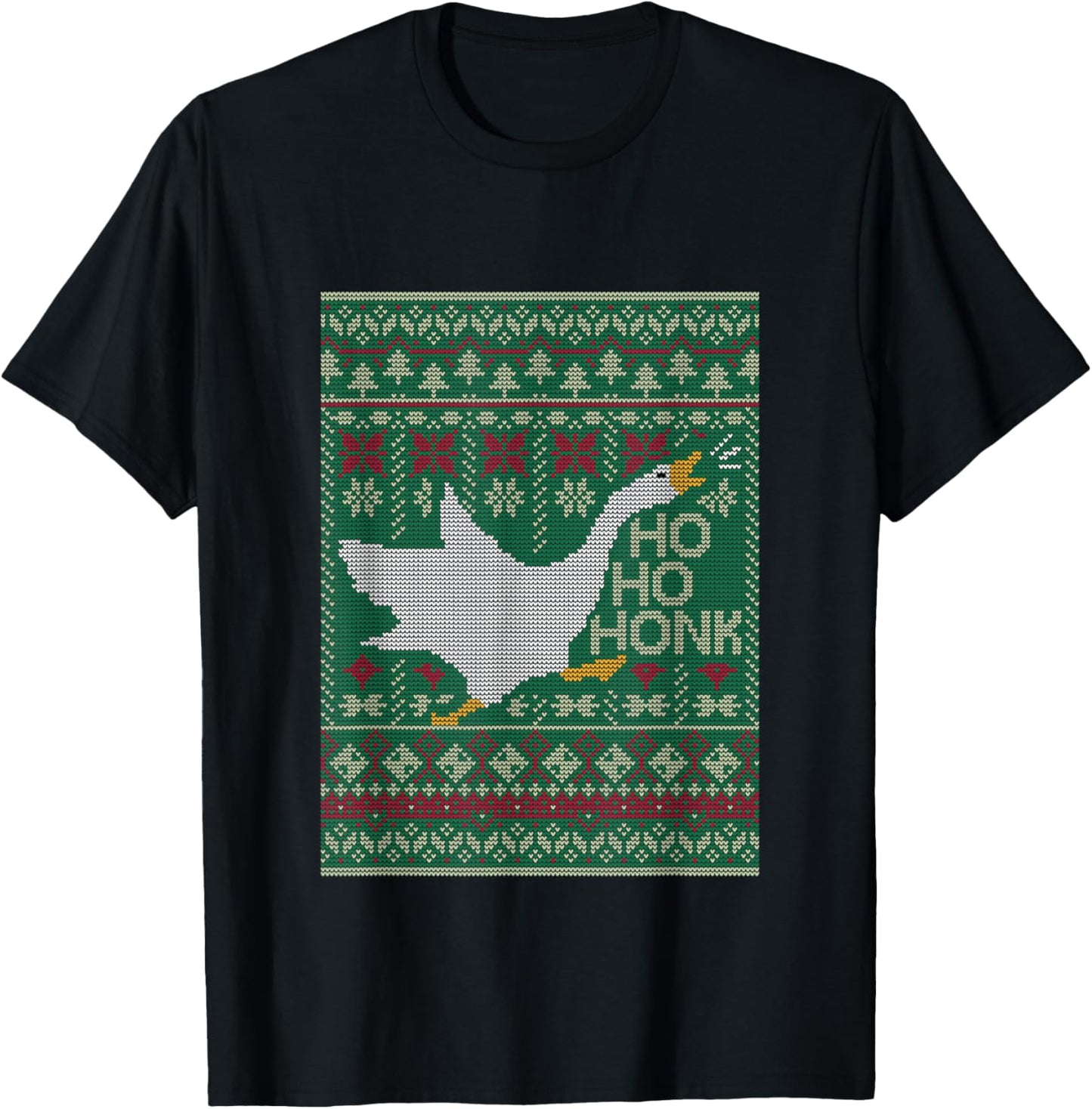 Goose Ugly Christmas Sweater Ho Ho Honk Xmas Party