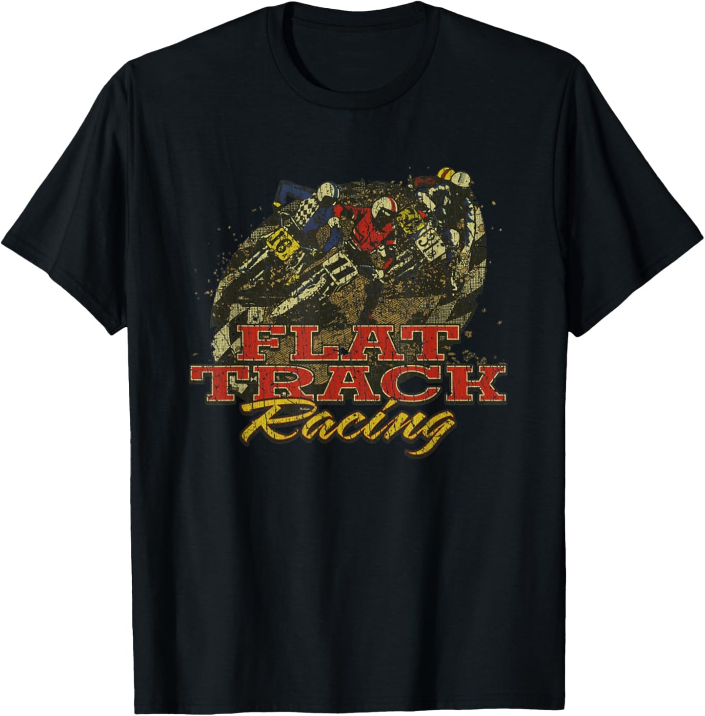 Vintage Flat Track Motorcycle Racing 1974 Dirt Biker