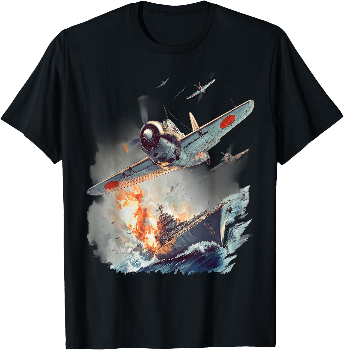 Ww2 Battleship Japanese Fighter Planes Naval Warfare