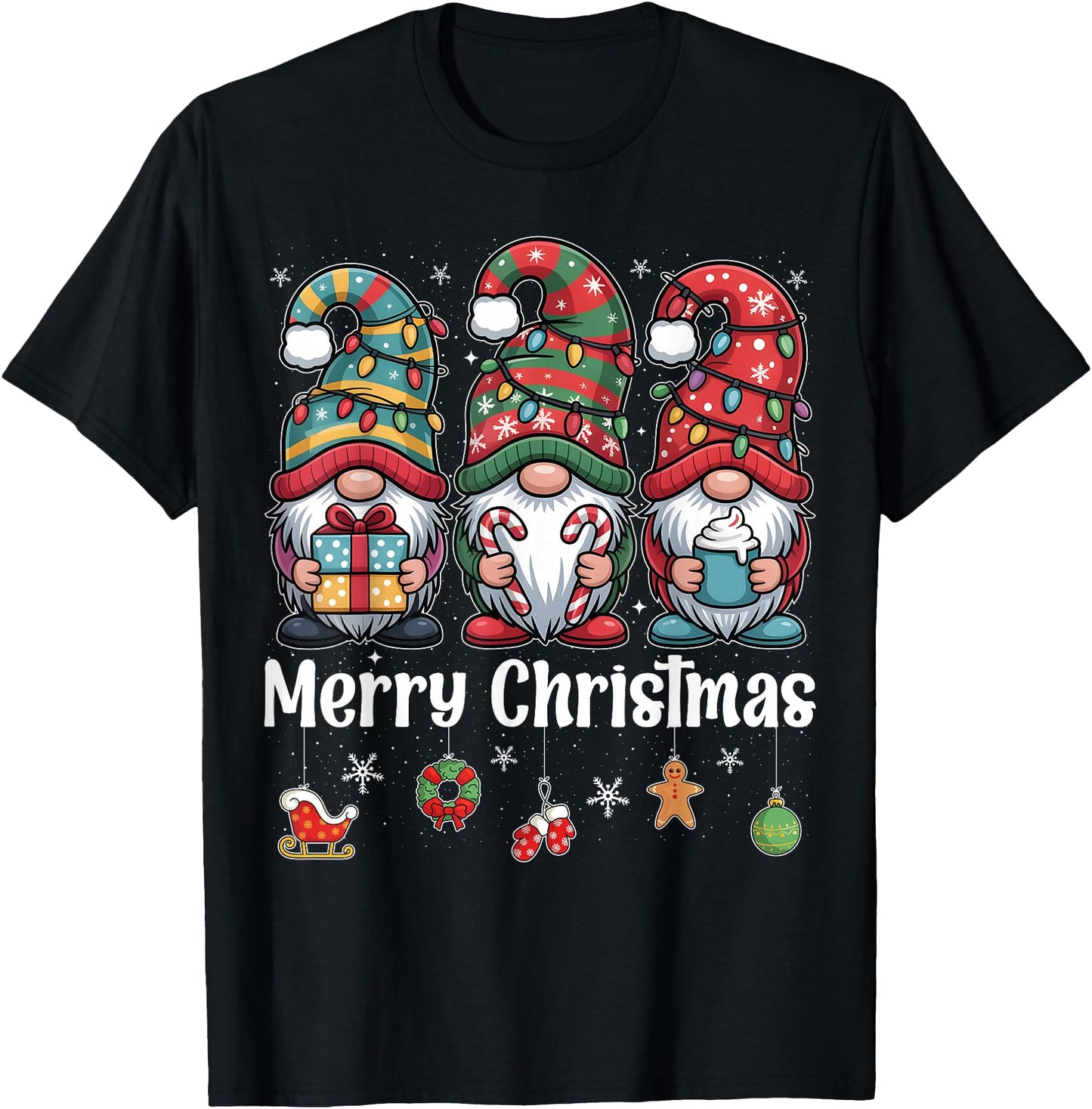 Merry Christmas Gnomes Christmas Lights Xmas Pajamas Family