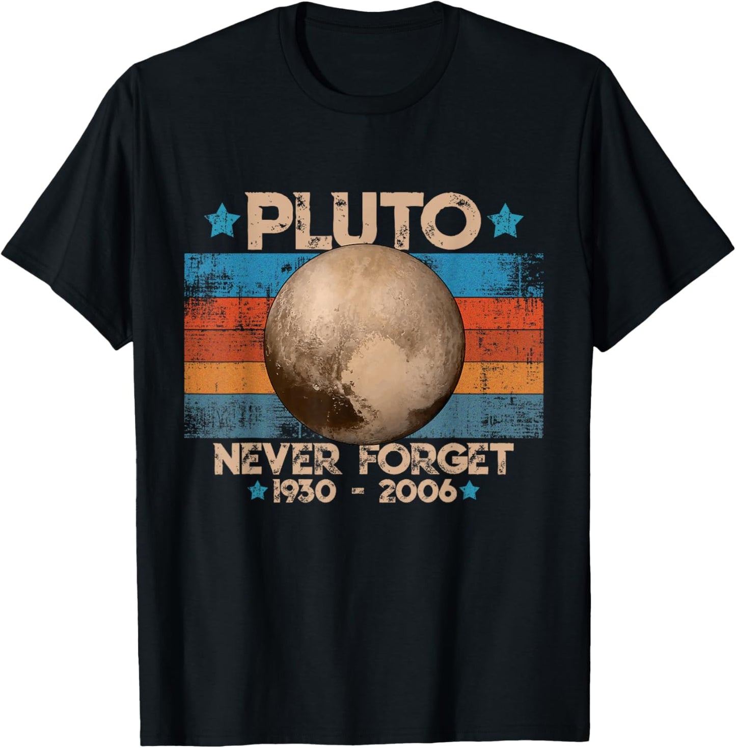 Vintage Never Forget Pluto Funny Retro Astronomy Space