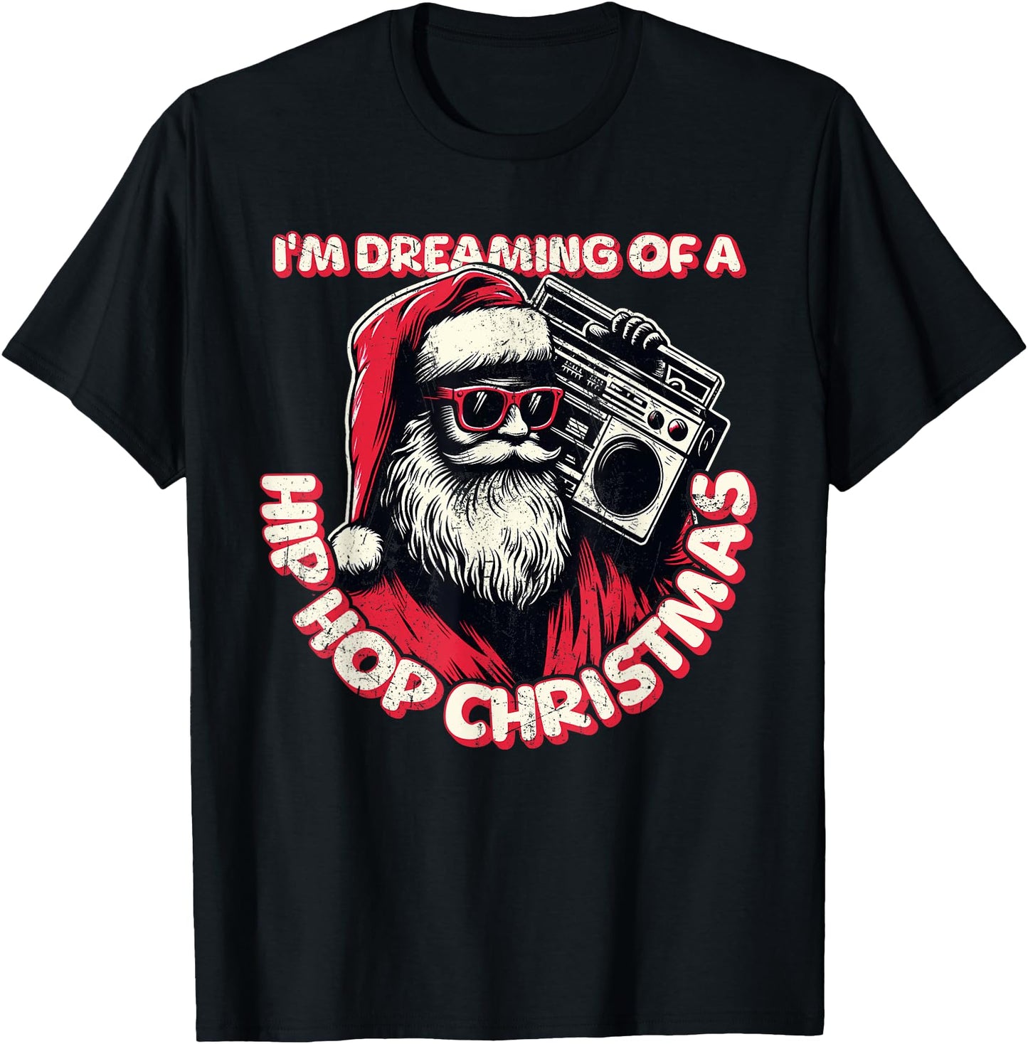 Hip Hop Christmas Santa with Boombox R&B Holiday