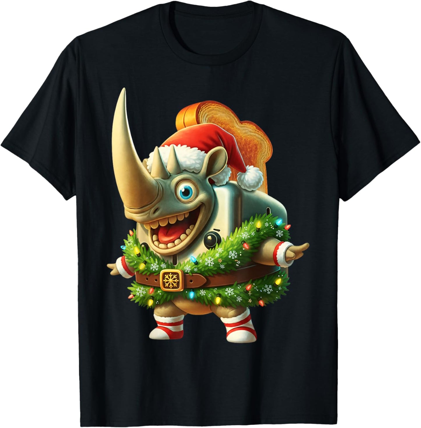 Christmas Rhino Toasterino Italian Brainrot