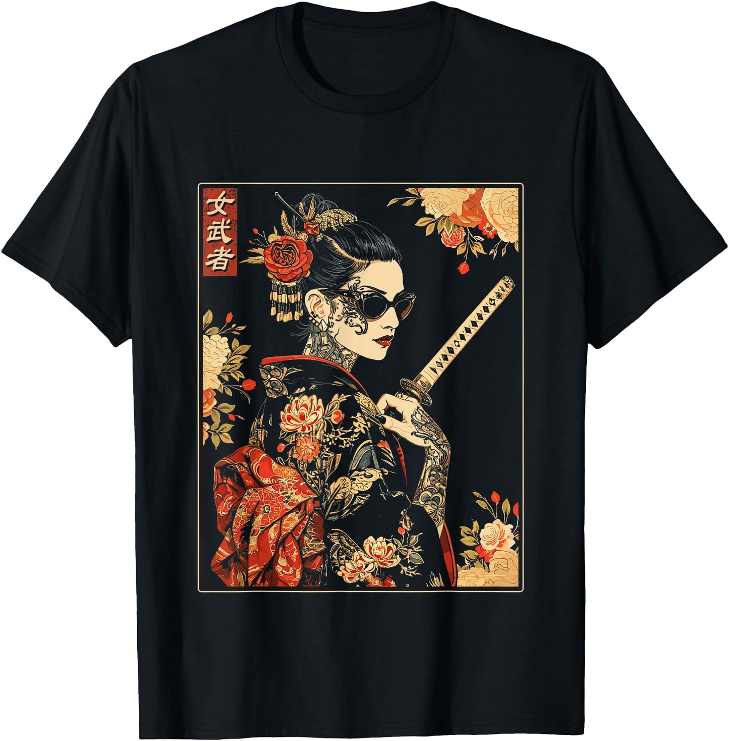 Japanese Gothic Samurai Art Woman With Katana Sword