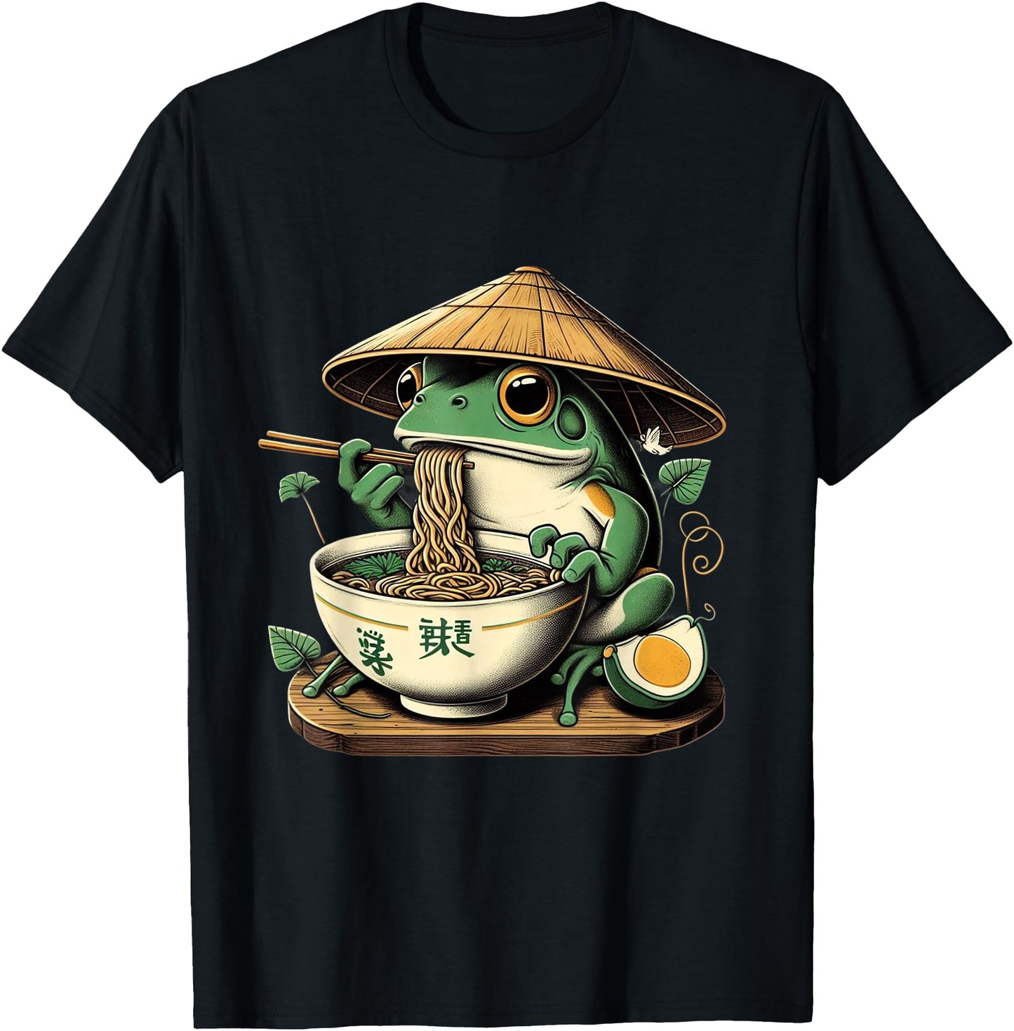 Frog Eating Ramen Kawaii Neko Japanese Noodles Anime Lovers