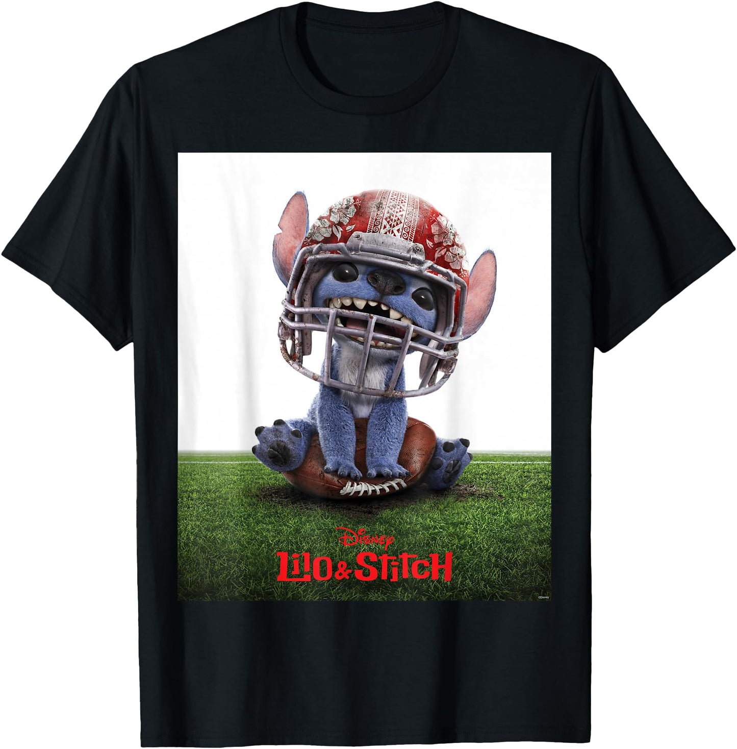 Disney Lilo & Stitch Live-Action Movie Funny Football Poster