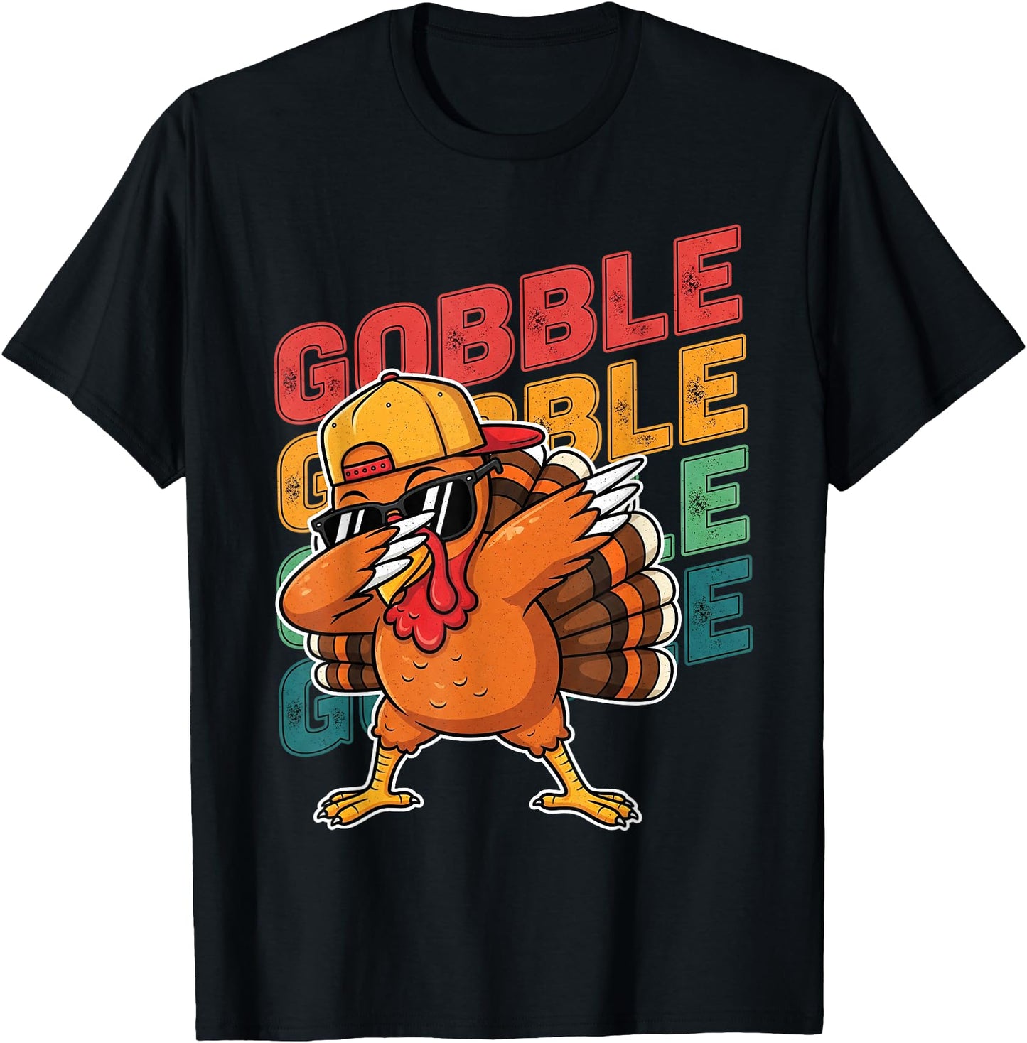 Thanksgiving Turkey Dabbing Gobble Funny Boys