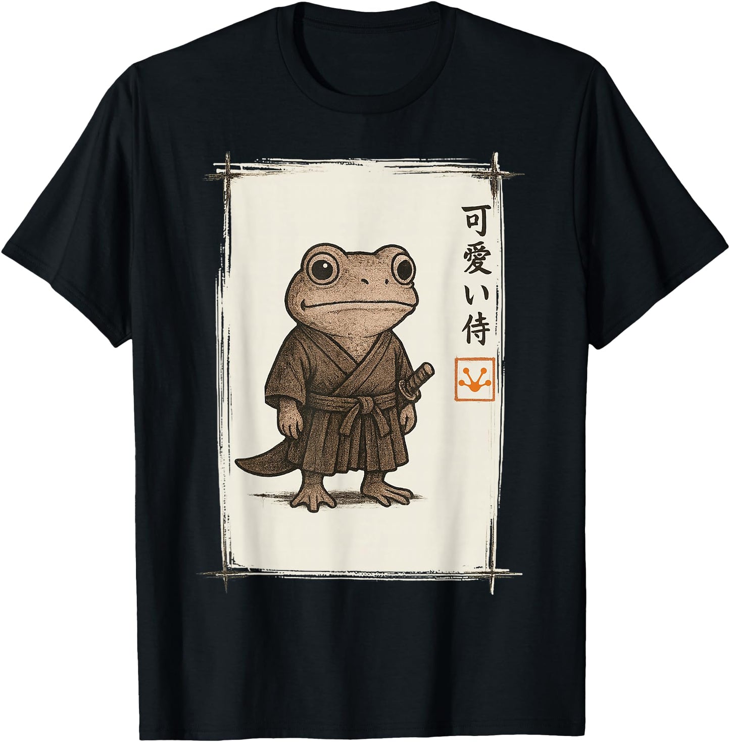 Samurai Frog Japanese Art Anime Funny Gifts Men Women Kid