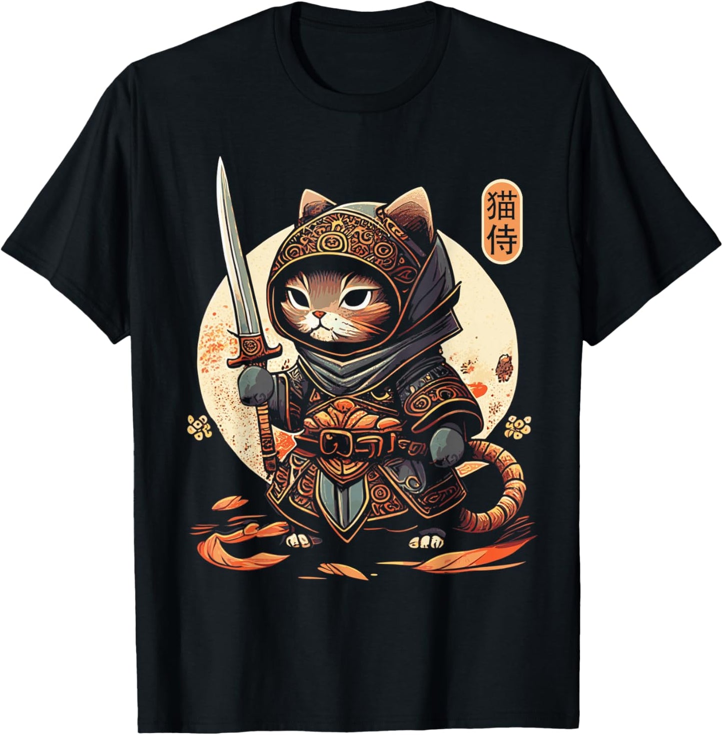 Japanese Samurai Cat Tattoo Kawaii Ninja Cat