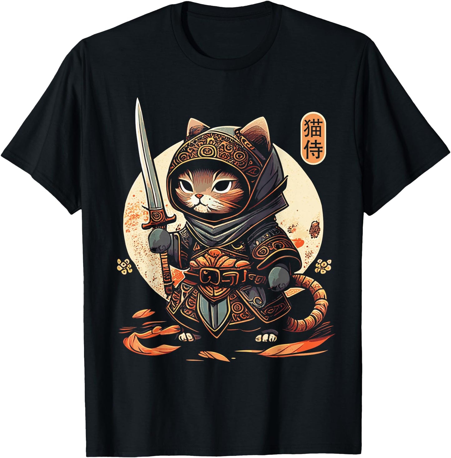 Japanese Samurai Cat Tattoo Kawaii Ninja Cat