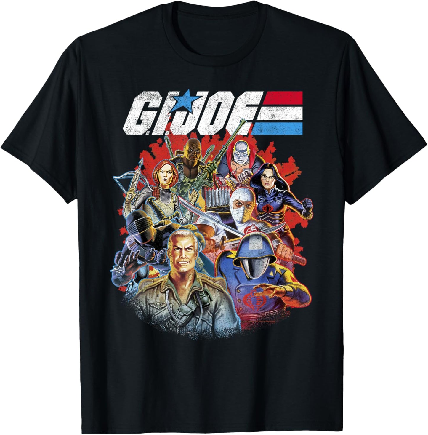 G.I. Joe Retro Group Shot American Hero Fade Logo